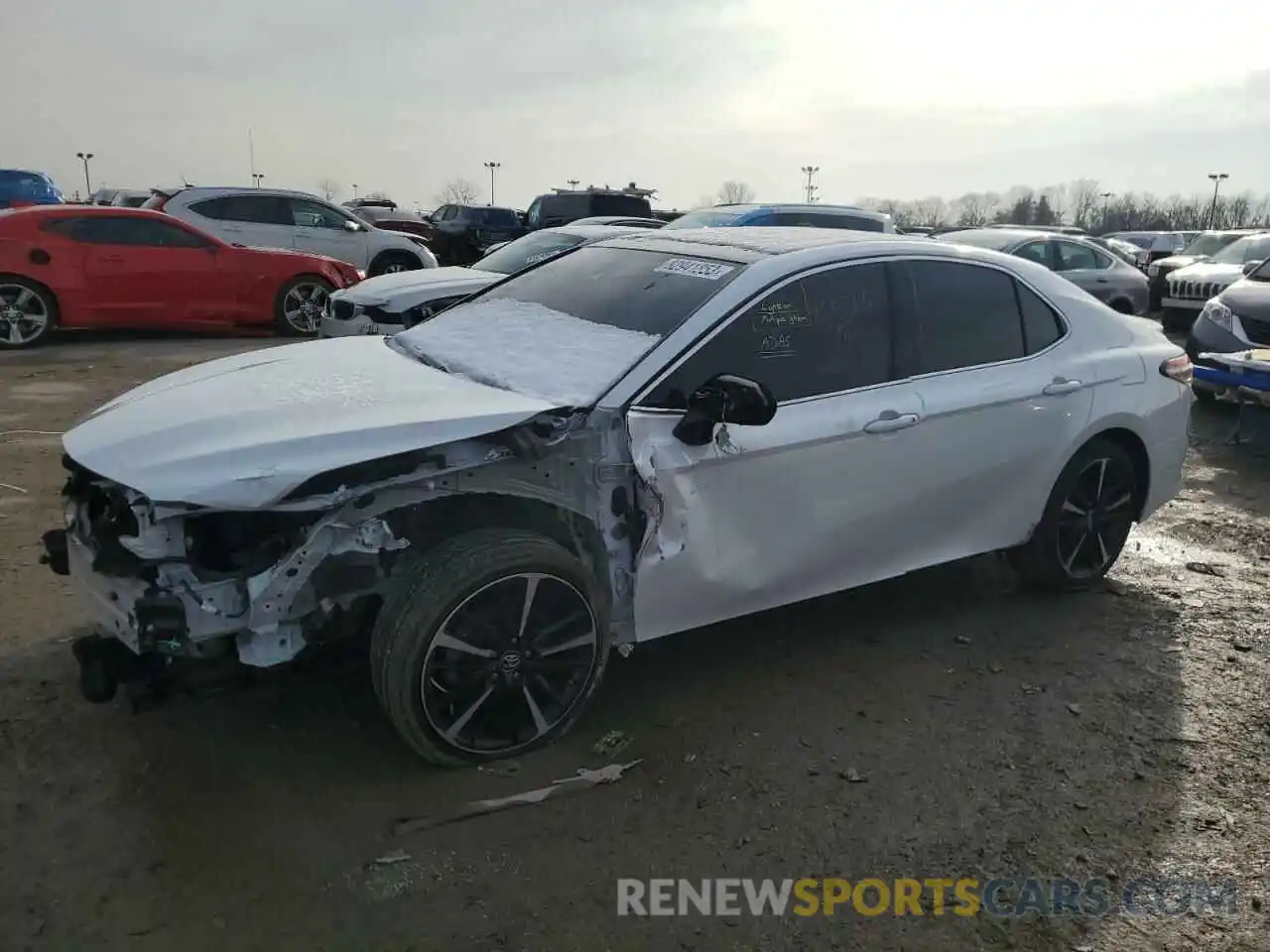 1 Photograph of a damaged car 4T1B61HK7KU763515 TOYOTA CAMRY 2019