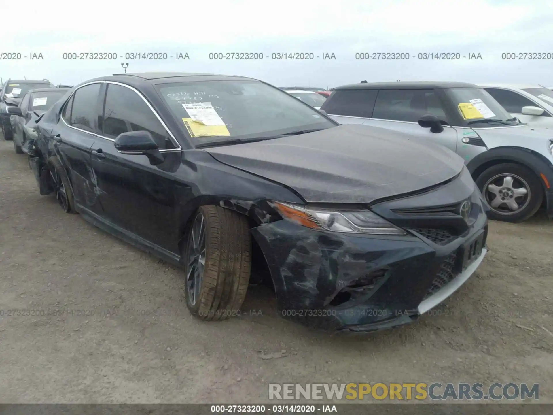 1 Photograph of a damaged car 4T1B61HK7KU791542 TOYOTA CAMRY 2019