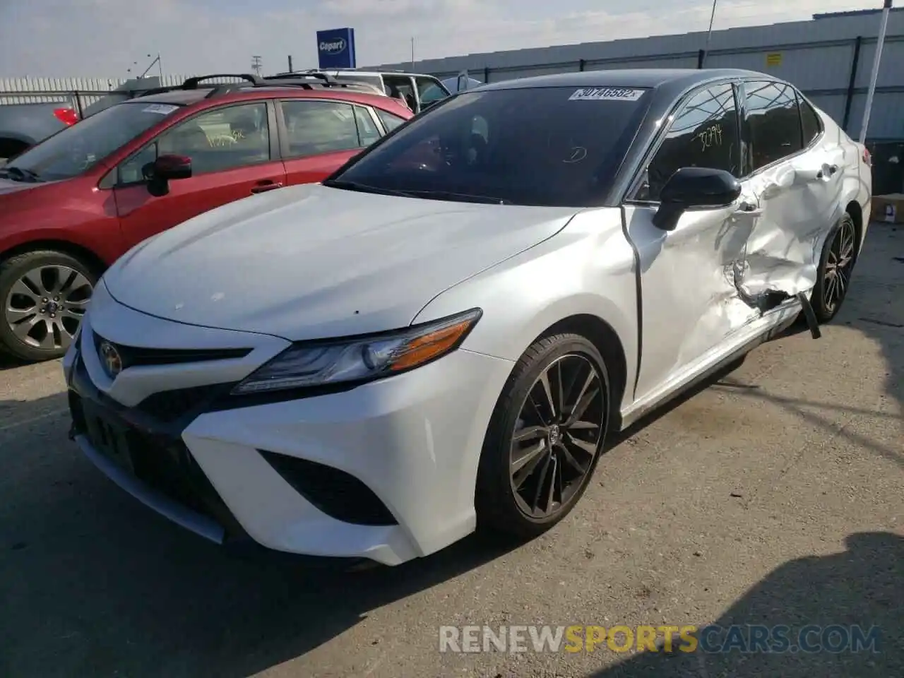 2 Photograph of a damaged car 4T1B61HK8KU164137 TOYOTA CAMRY 2019