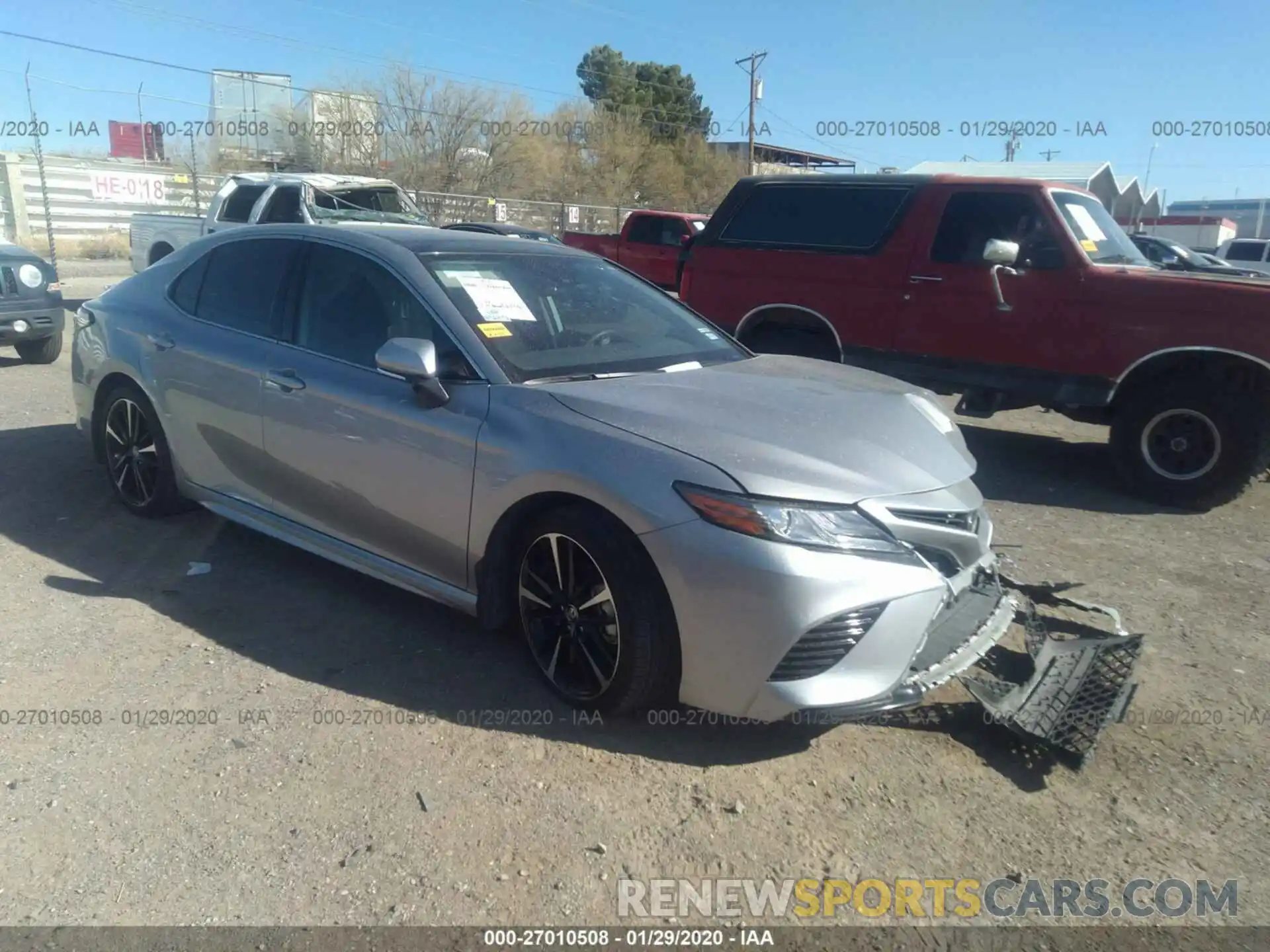 1 Photograph of a damaged car 4T1B61HK8KU188650 TOYOTA CAMRY 2019