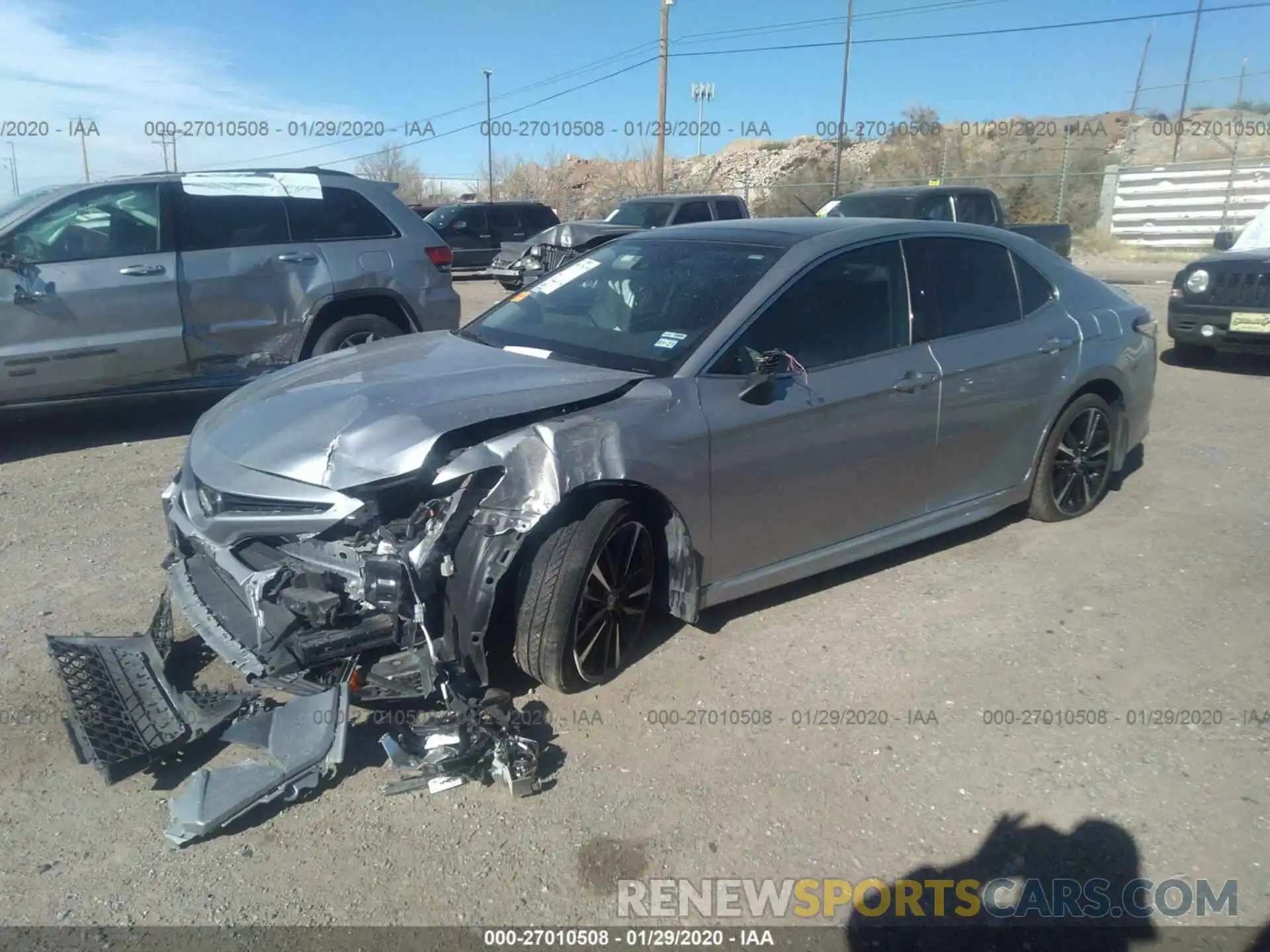 2 Photograph of a damaged car 4T1B61HK8KU188650 TOYOTA CAMRY 2019