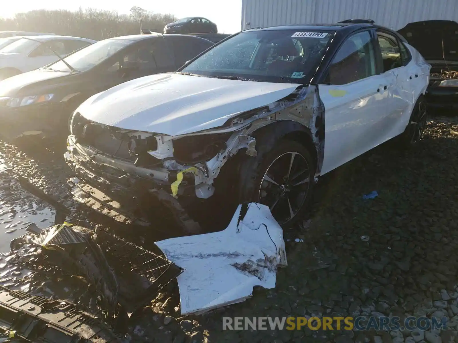 2 Photograph of a damaged car 4T1B61HK8KU201638 TOYOTA CAMRY 2019