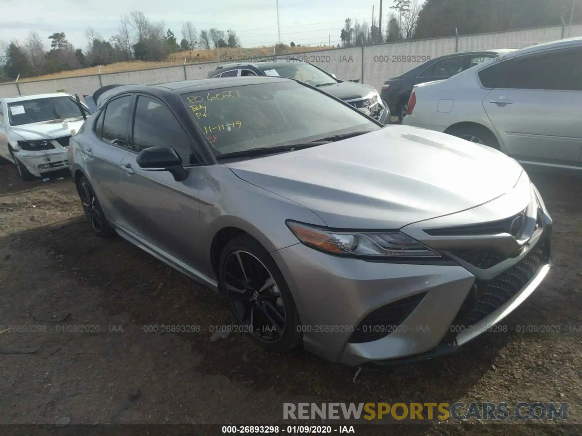 1 Photograph of a damaged car 4T1B61HK8KU222022 TOYOTA CAMRY 2019