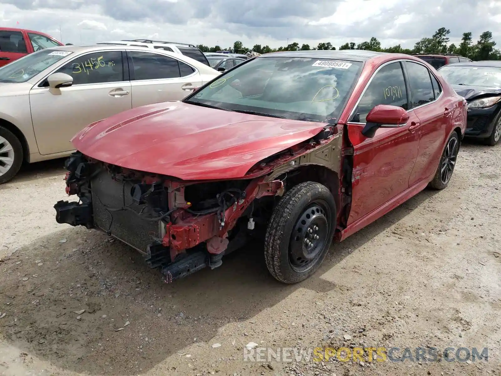 2 Photograph of a damaged car 4T1B61HK8KU223378 TOYOTA CAMRY 2019