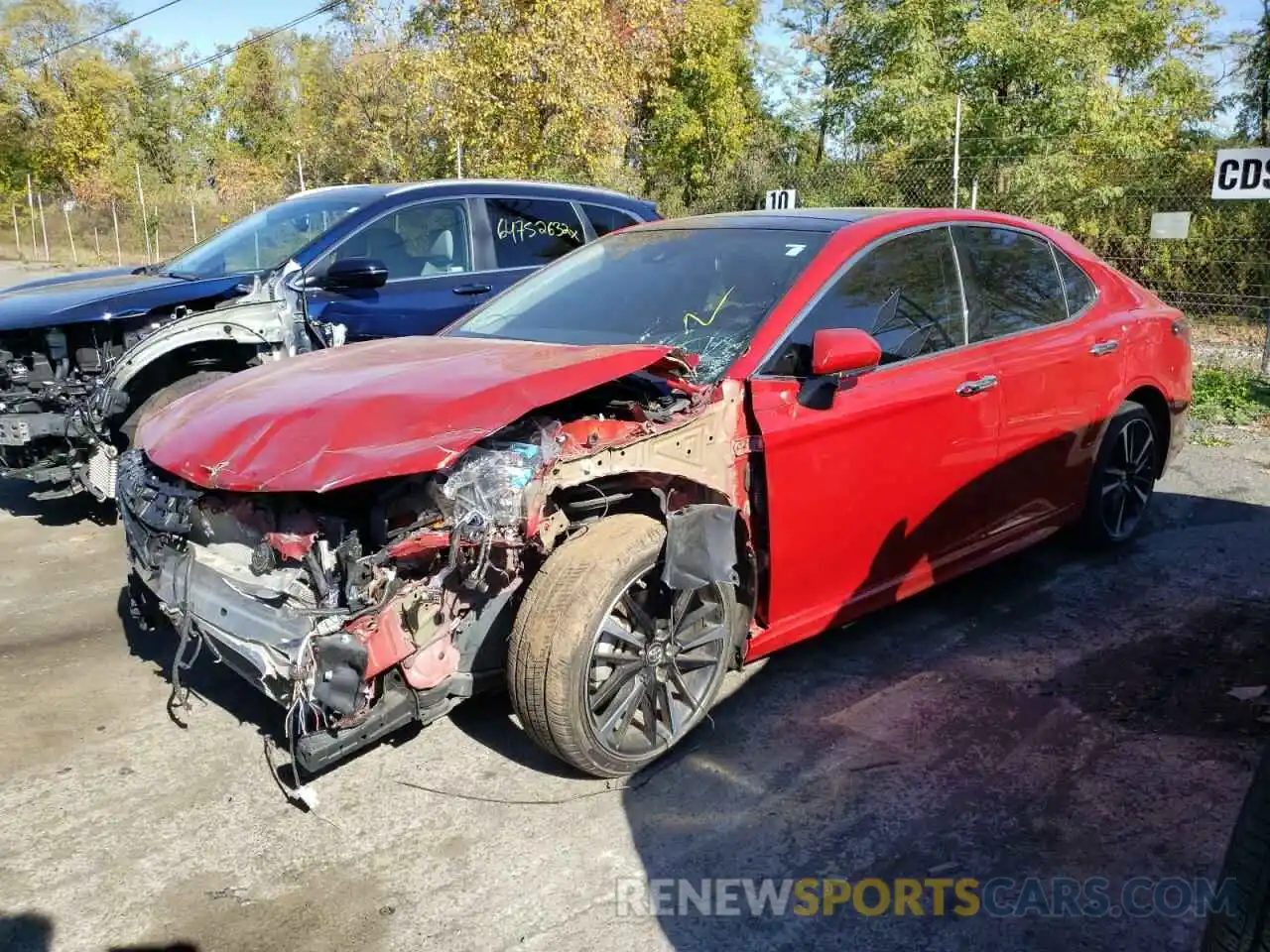 2 Photograph of a damaged car 4T1B61HK8KU246658 TOYOTA CAMRY 2019