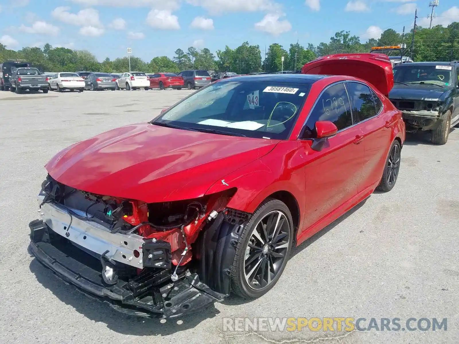 2 Photograph of a damaged car 4T1B61HK8KU264786 TOYOTA CAMRY 2019