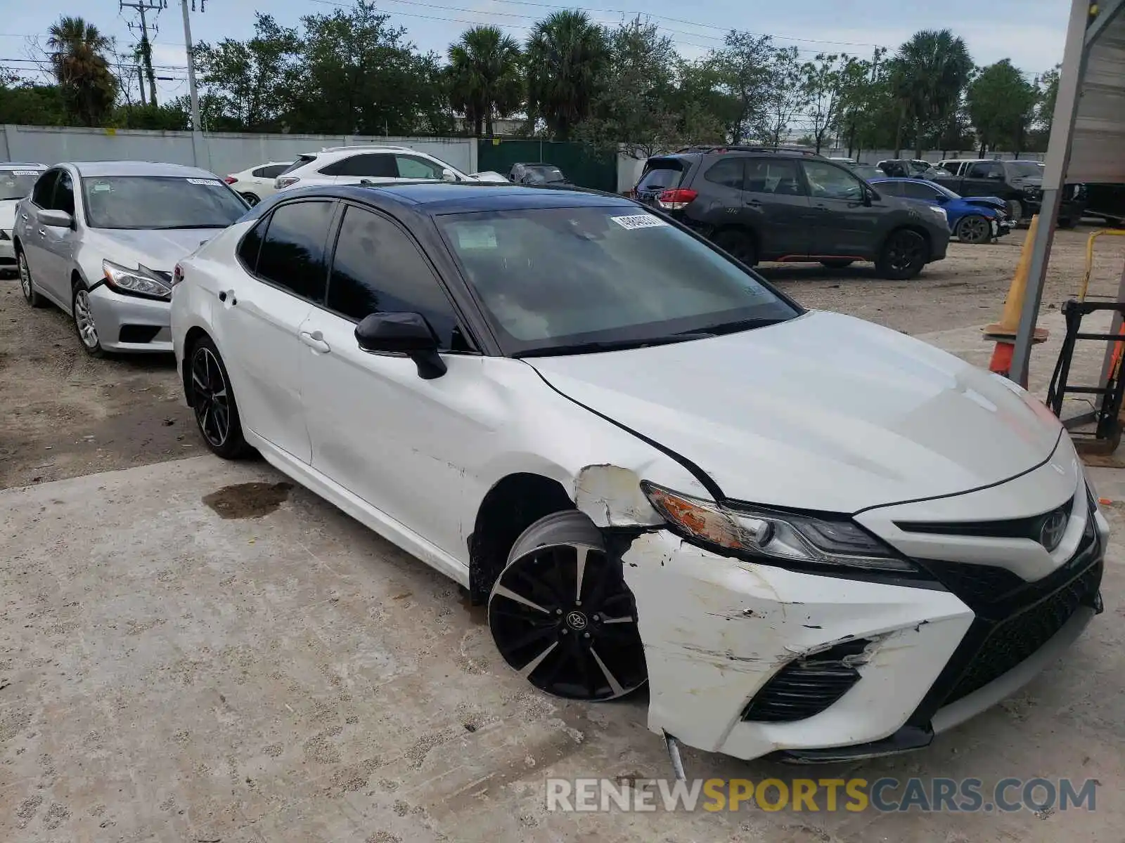 1 Photograph of a damaged car 4T1B61HK8KU278235 TOYOTA CAMRY 2019