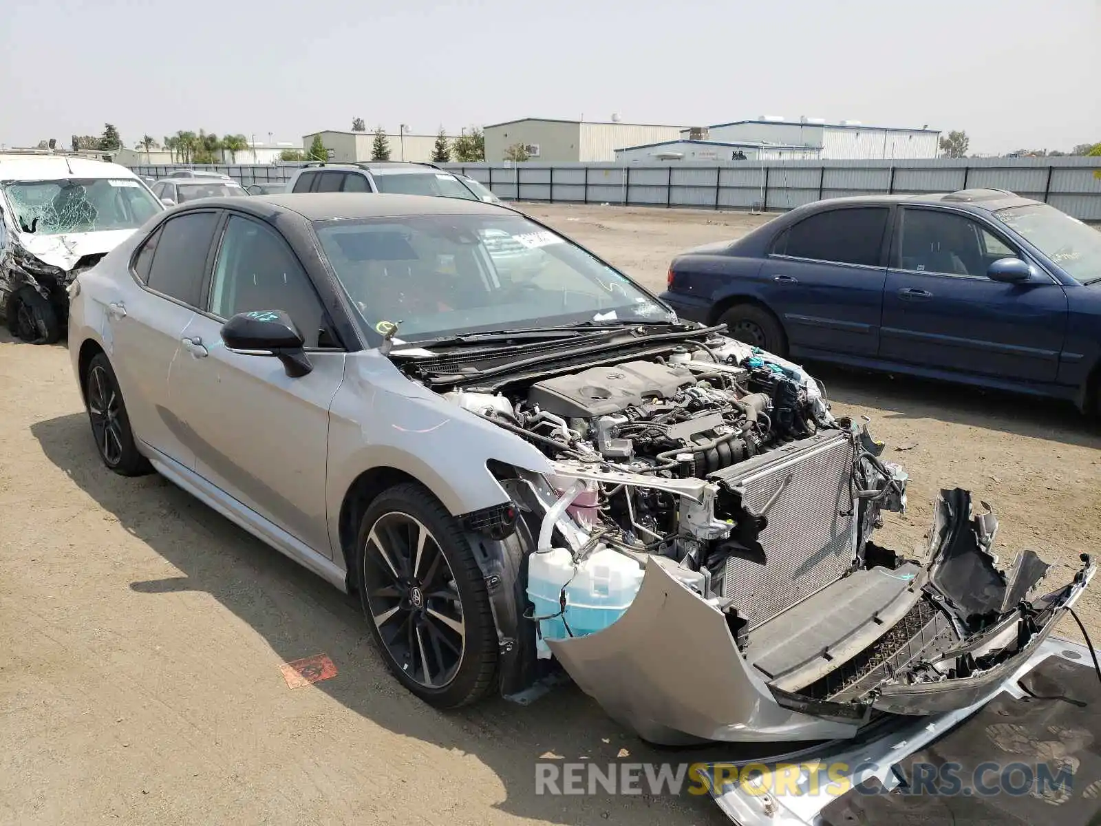 1 Photograph of a damaged car 4T1B61HK8KU288926 TOYOTA CAMRY 2019