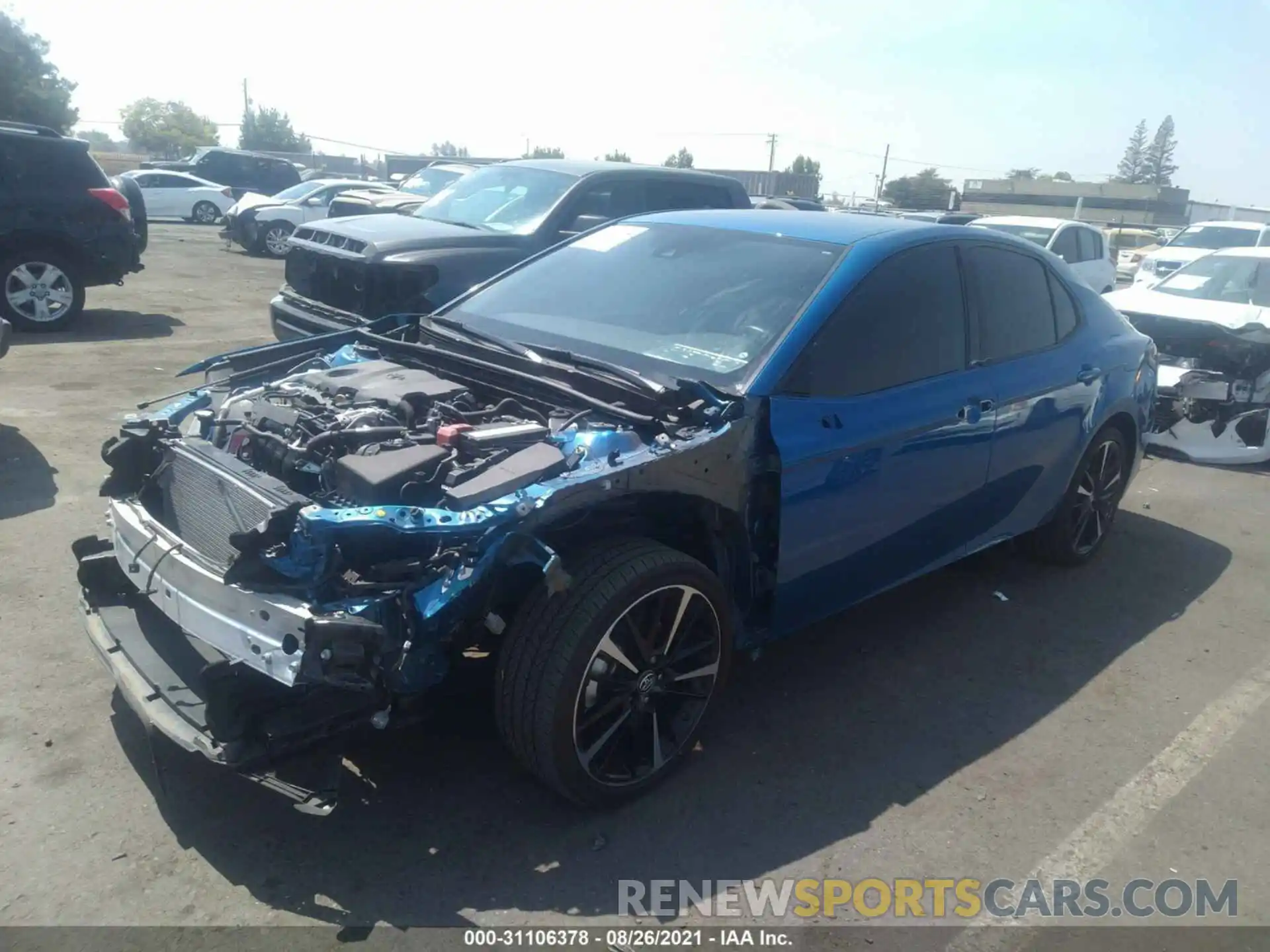 2 Photograph of a damaged car 4T1B61HK8KU292653 TOYOTA CAMRY 2019