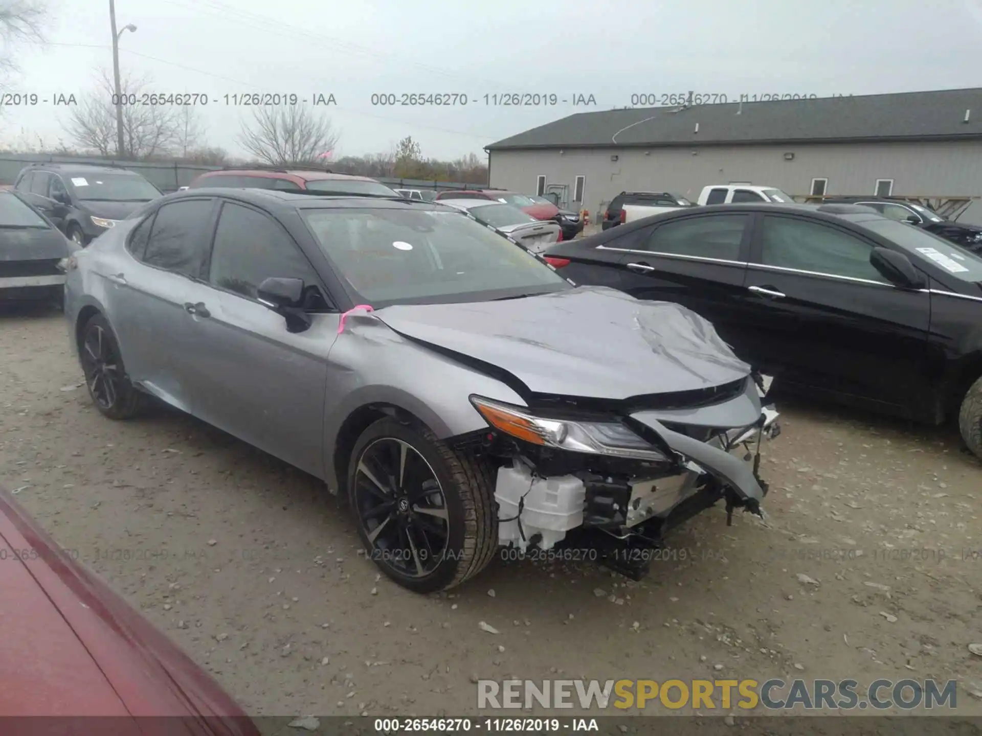 1 Photograph of a damaged car 4T1B61HK8KU296220 TOYOTA CAMRY 2019