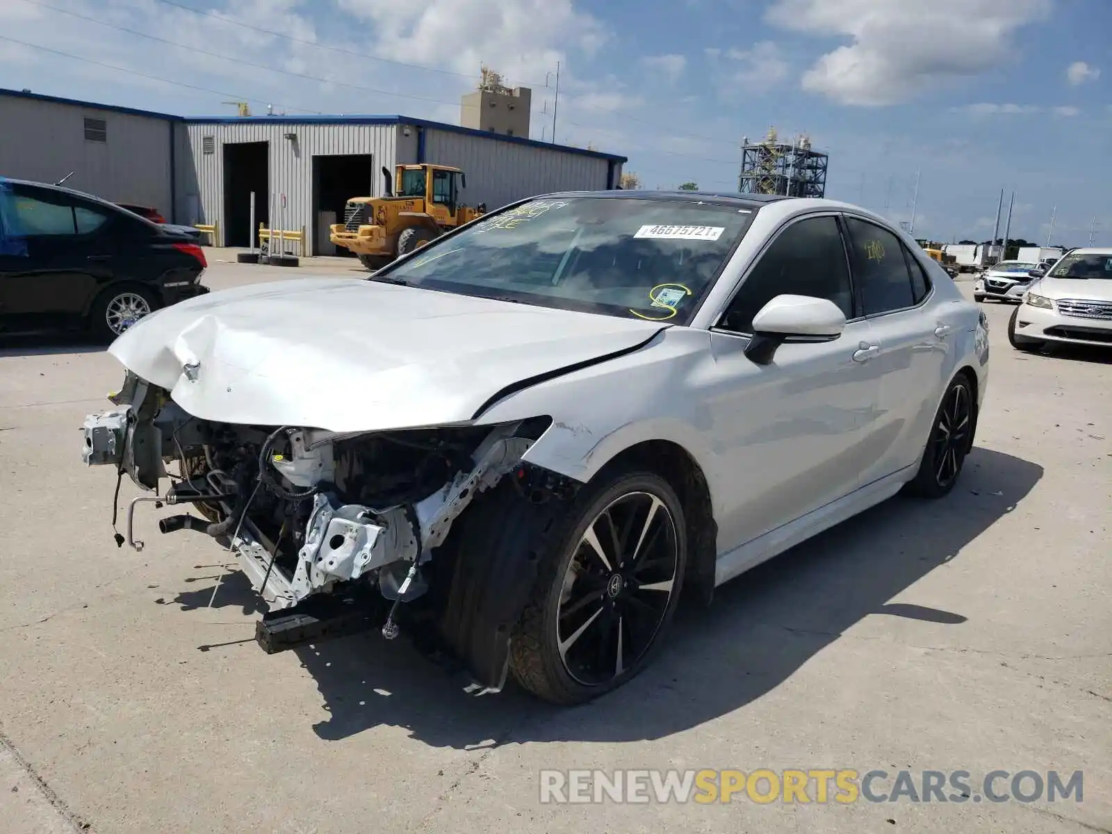 2 Photograph of a damaged car 4T1B61HK8KU689554 TOYOTA CAMRY 2019