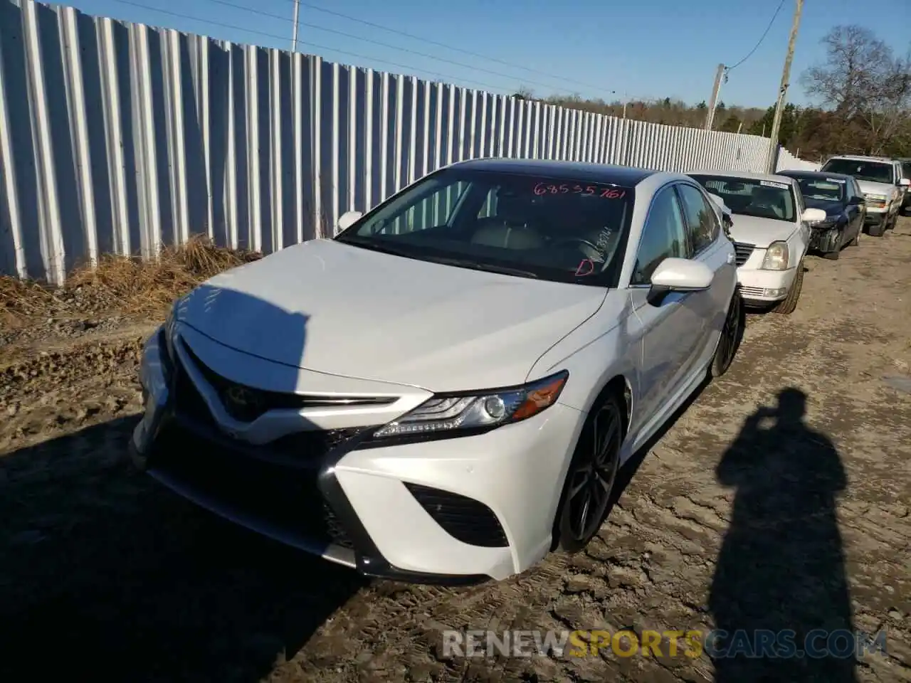 2 Photograph of a damaged car 4T1B61HK8KU693989 TOYOTA CAMRY 2019