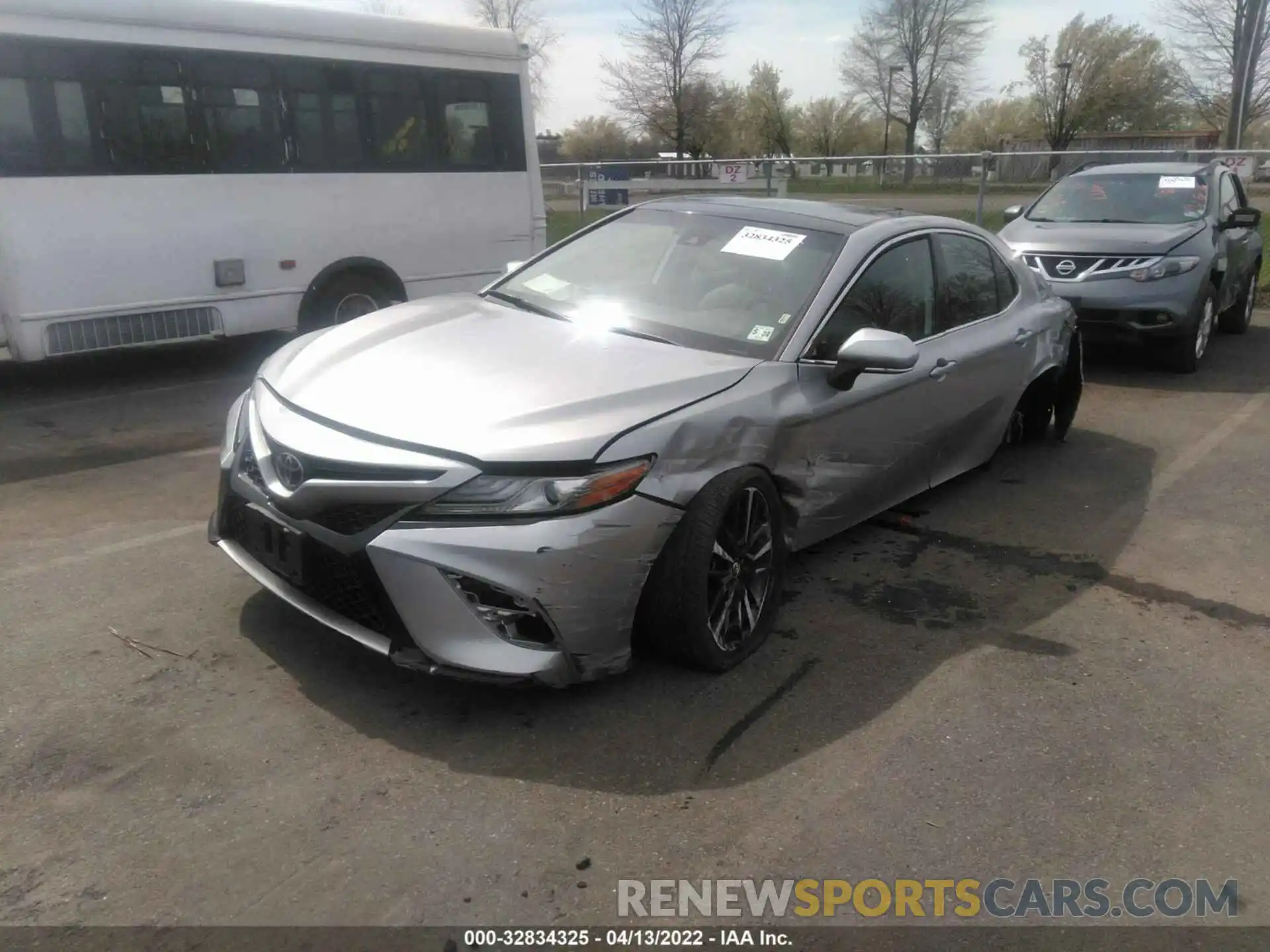 2 Photograph of a damaged car 4T1B61HK8KU698349 TOYOTA CAMRY 2019