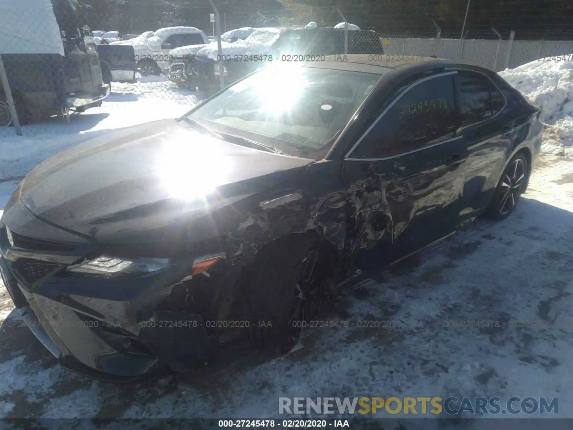 2 Photograph of a damaged car 4T1B61HK8KU702156 TOYOTA CAMRY 2019