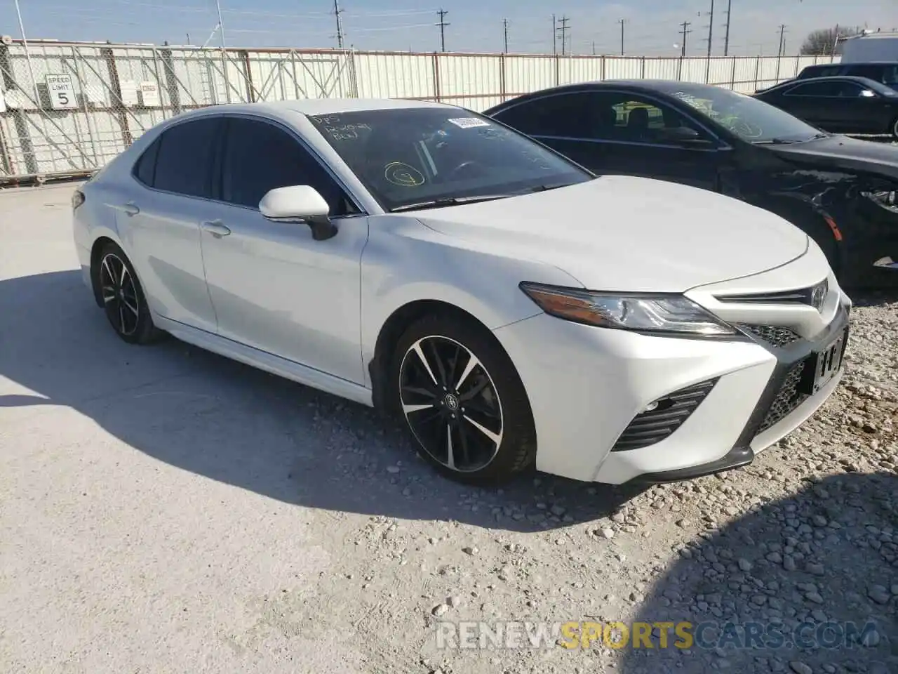 1 Photograph of a damaged car 4T1B61HK8KU704389 TOYOTA CAMRY 2019