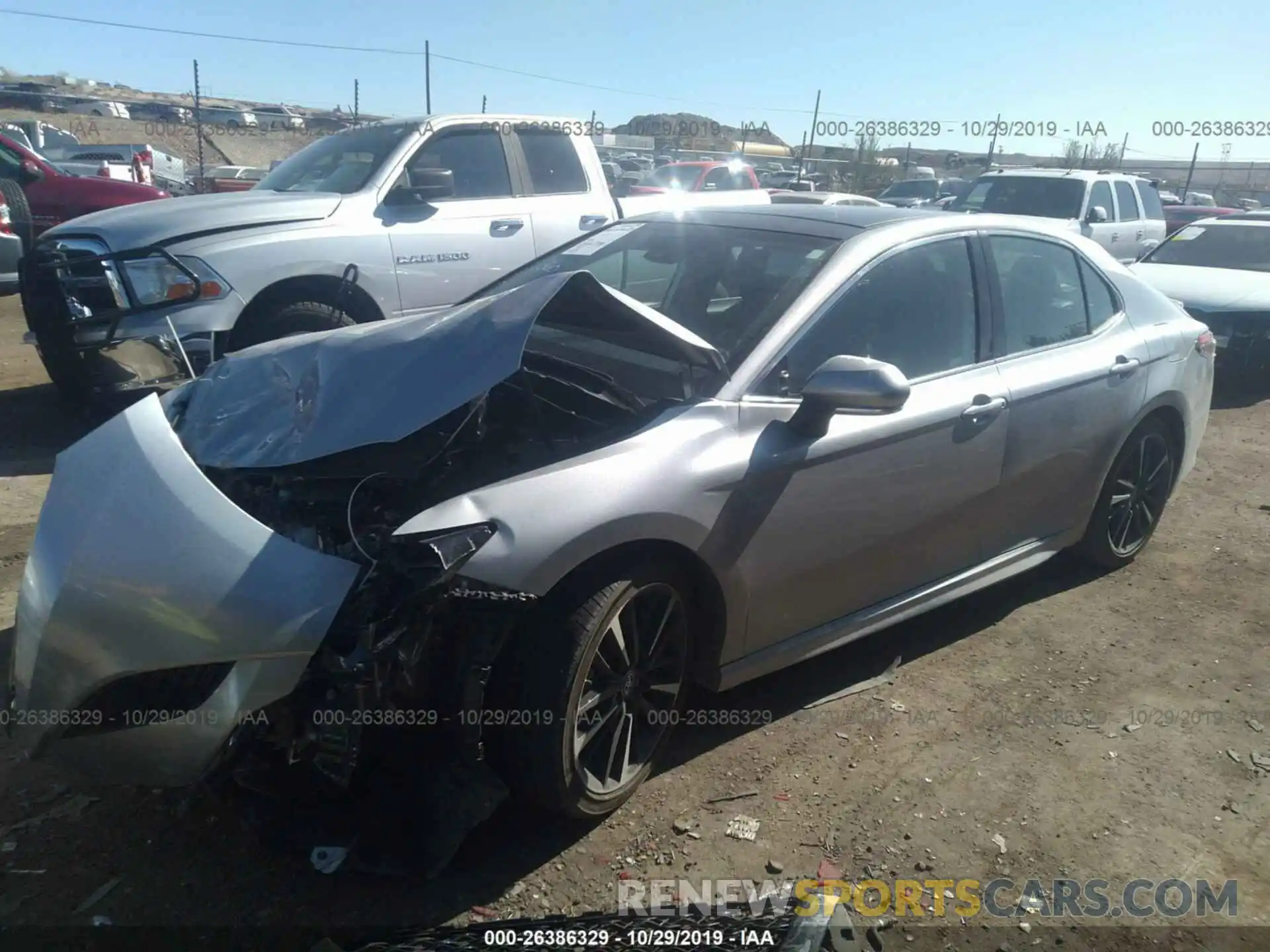 2 Photograph of a damaged car 4T1B61HK8KU742530 TOYOTA CAMRY 2019