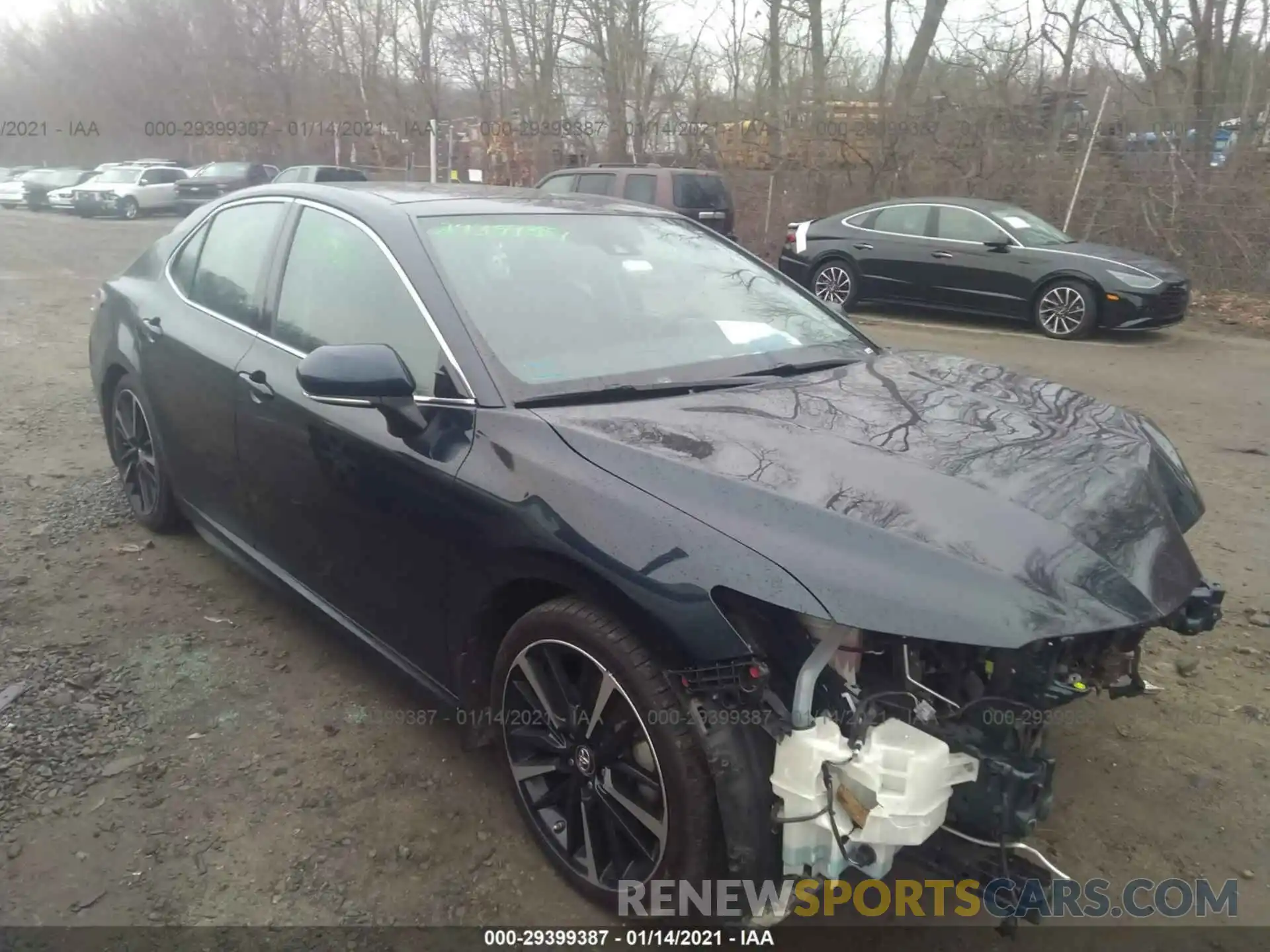 1 Photograph of a damaged car 4T1B61HK8KU756329 TOYOTA CAMRY 2019