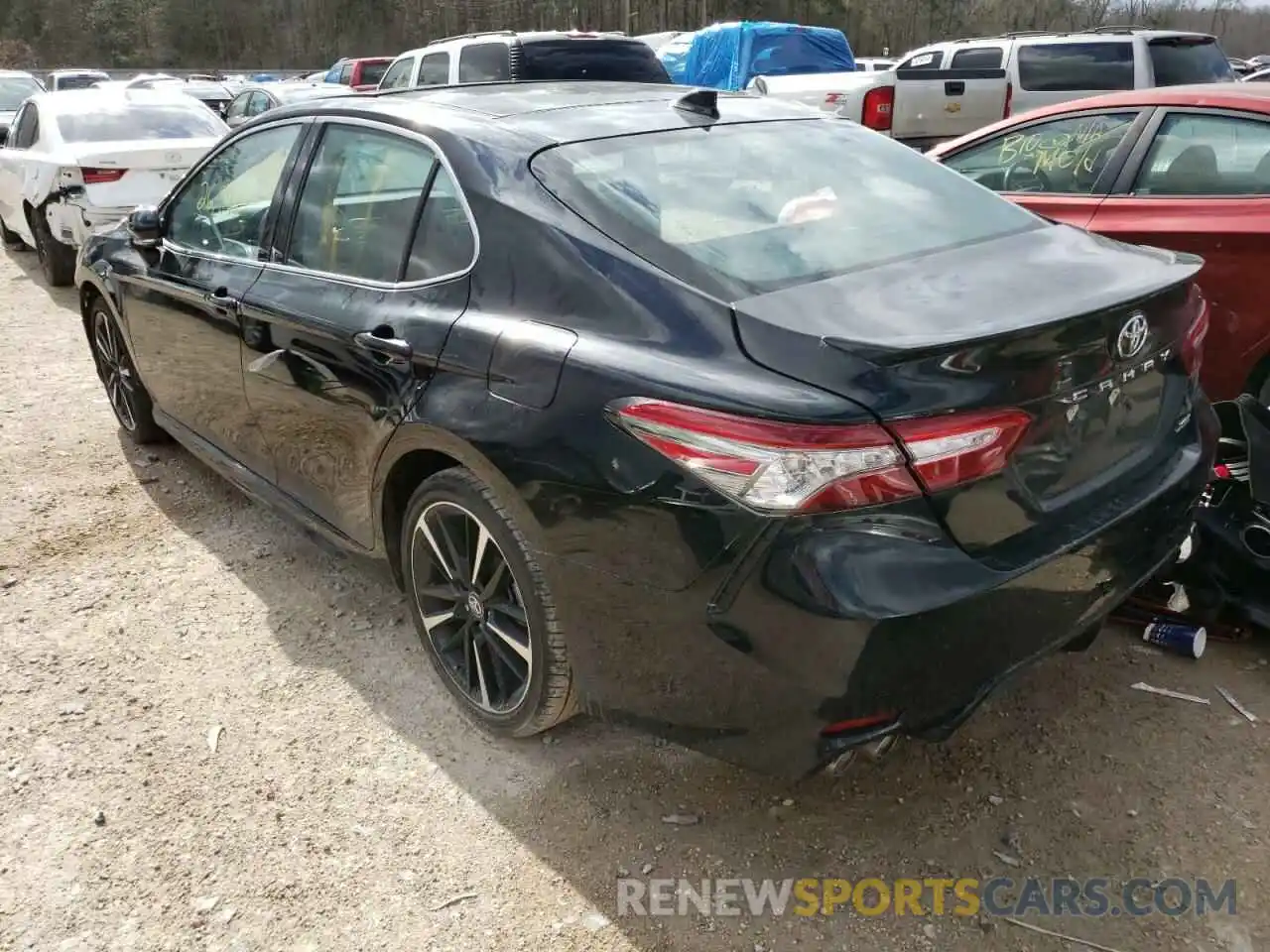 3 Photograph of a damaged car 4T1B61HK8KU763071 TOYOTA CAMRY 2019