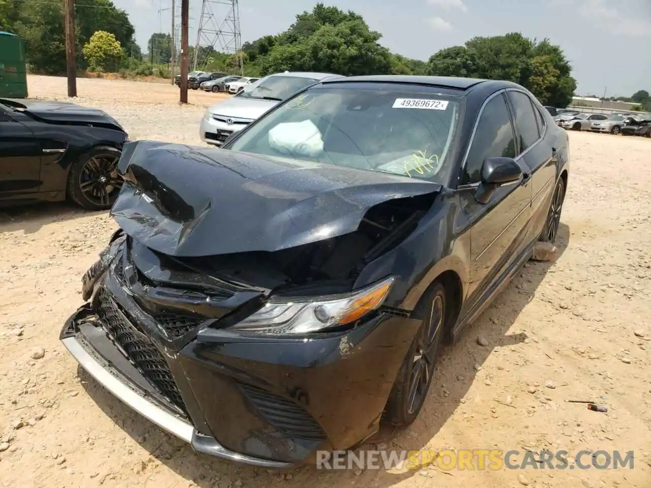 2 Photograph of a damaged car 4T1B61HK8KU780615 TOYOTA CAMRY 2019