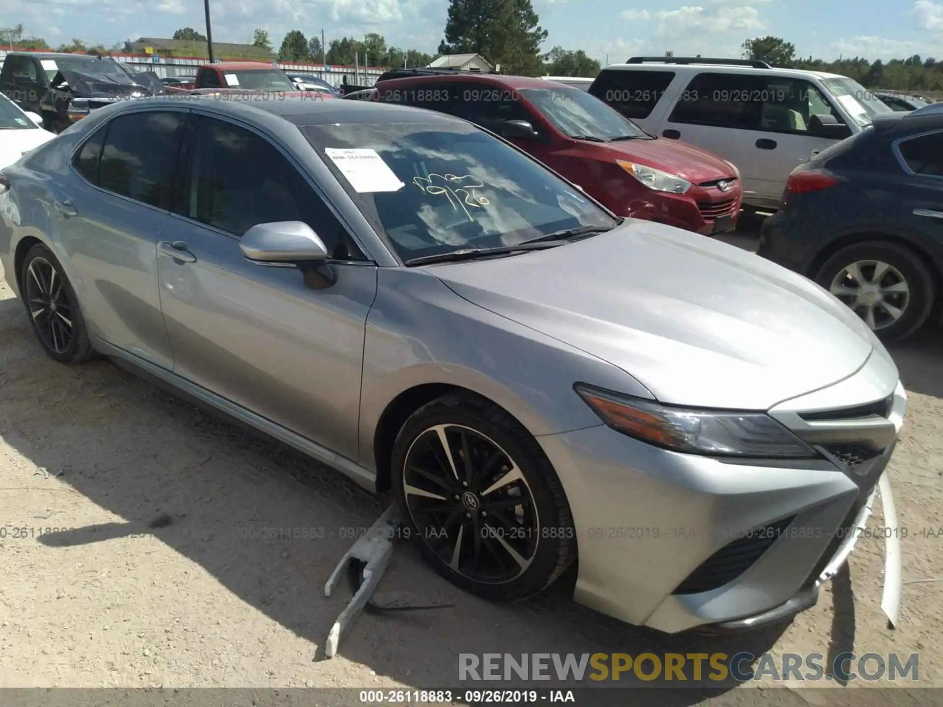 1 Photograph of a damaged car 4T1B61HK8KU820966 TOYOTA CAMRY 2019