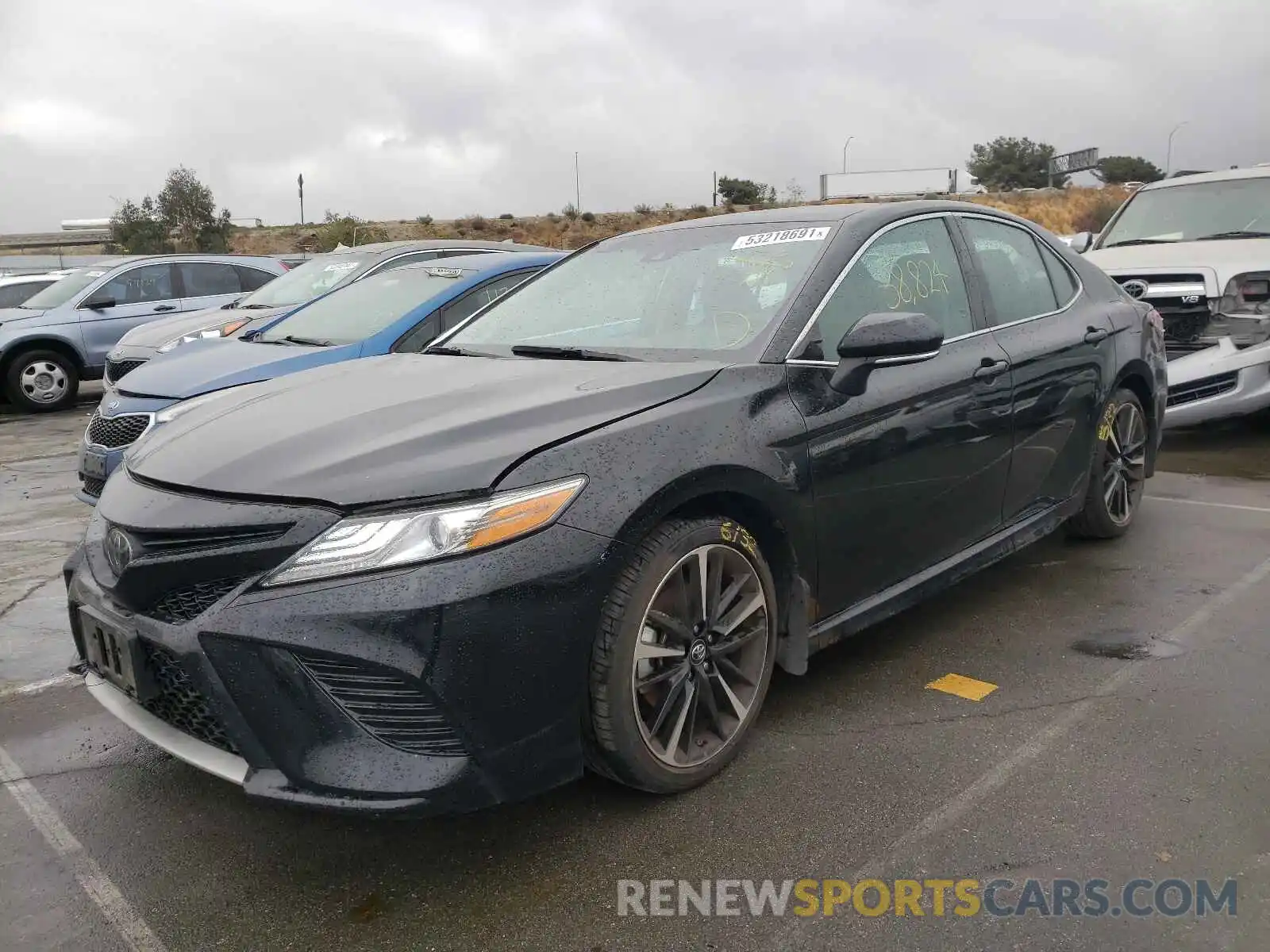 2 Photograph of a damaged car 4T1B61HK8KU822992 TOYOTA CAMRY 2019