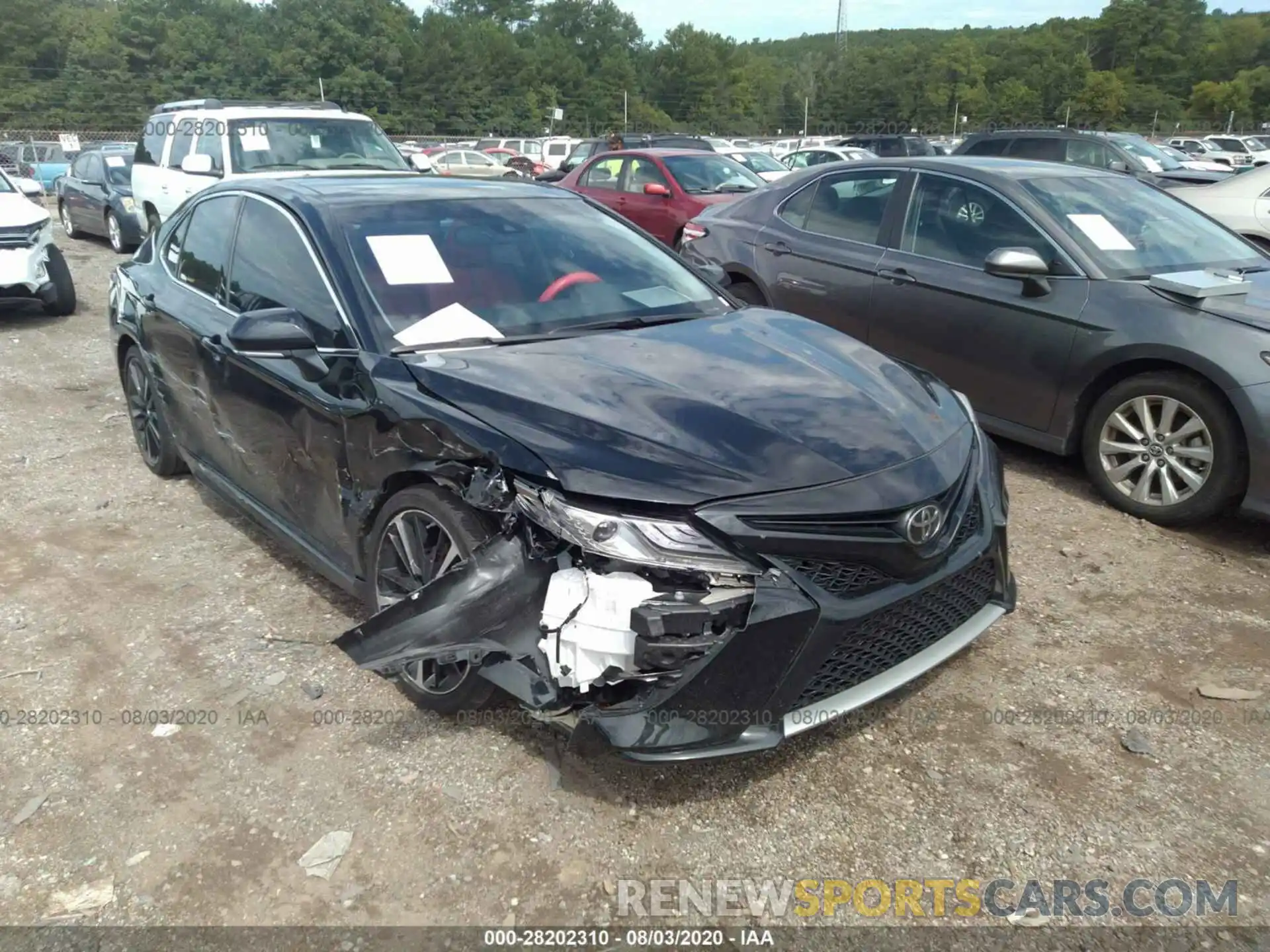 1 Photograph of a damaged car 4T1B61HK8KU837380 TOYOTA CAMRY 2019