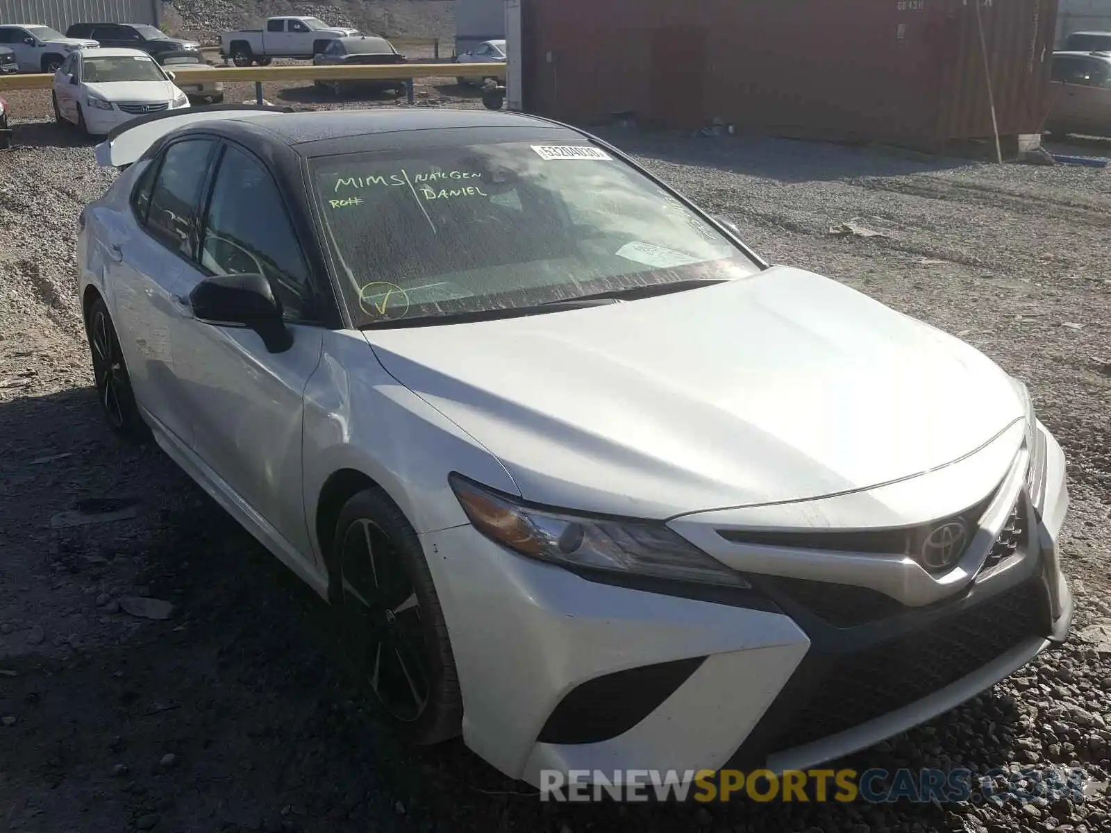 1 Photograph of a damaged car 4T1B61HK9KU259824 TOYOTA CAMRY 2019