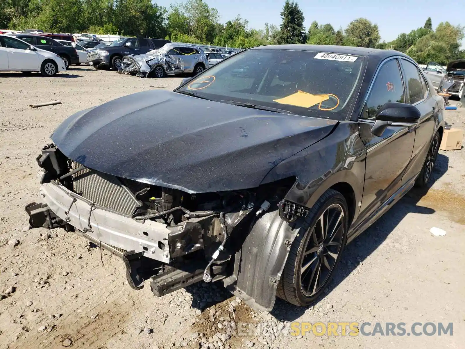 2 Photograph of a damaged car 4T1B61HK9KU735991 TOYOTA CAMRY 2019