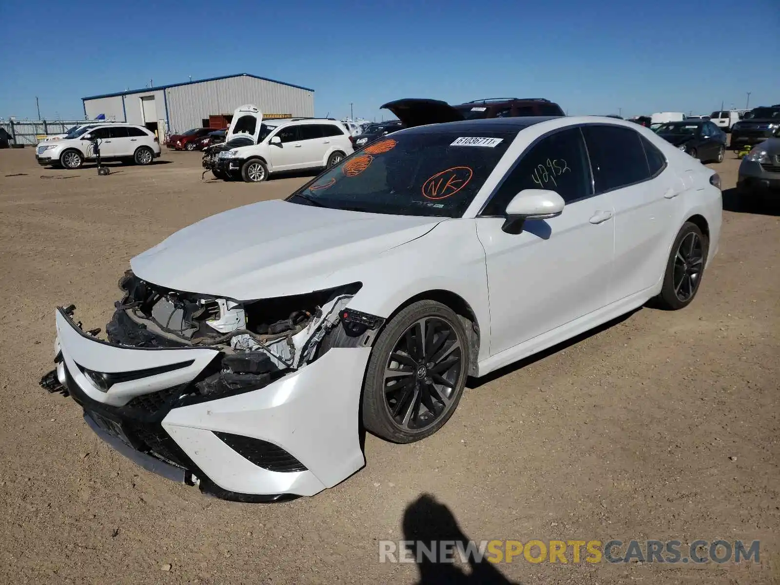 2 Photograph of a damaged car 4T1B61HK9KU800502 TOYOTA CAMRY 2019