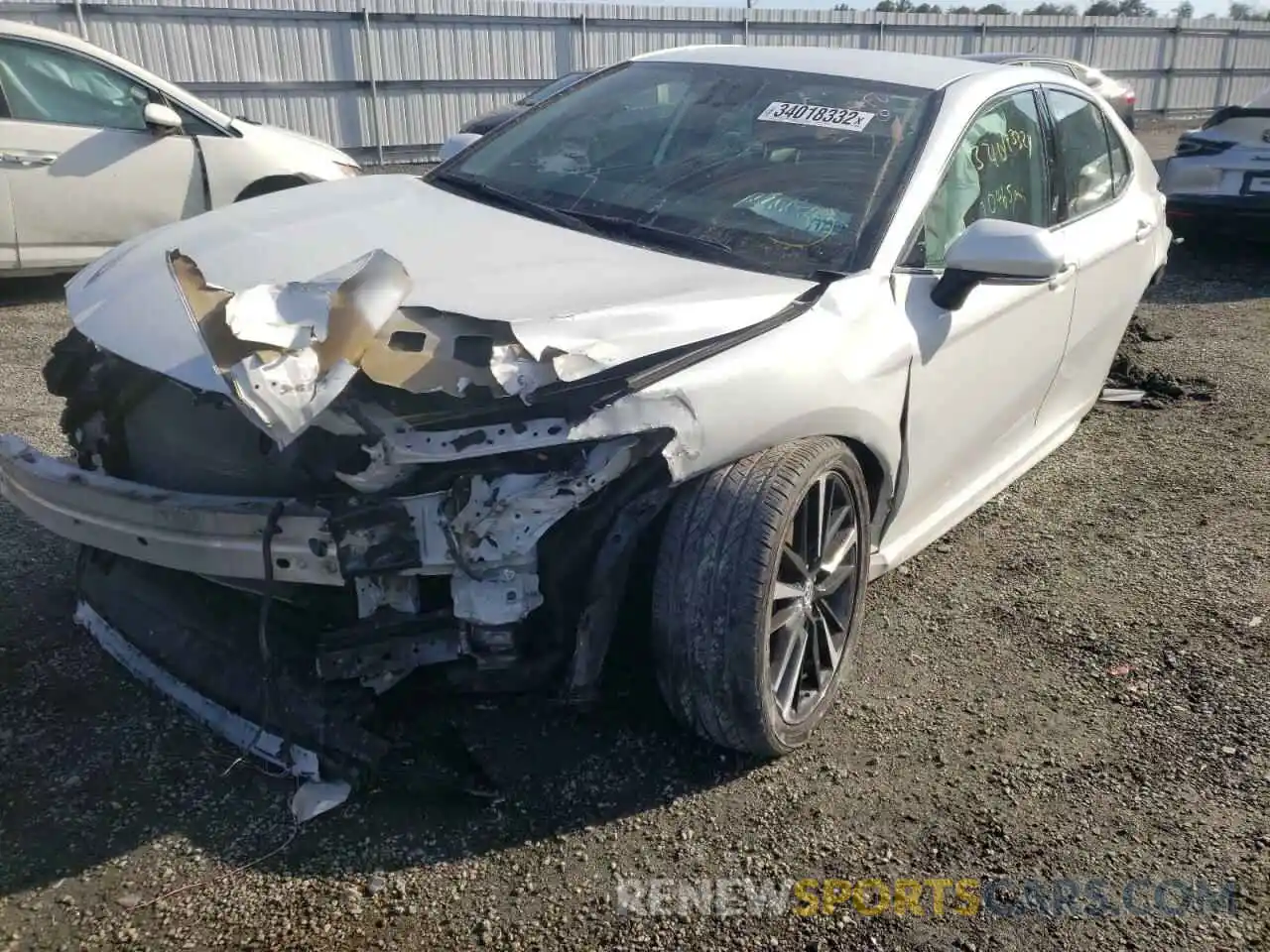 2 Photograph of a damaged car 4T1B61HK9KU847707 TOYOTA CAMRY 2019