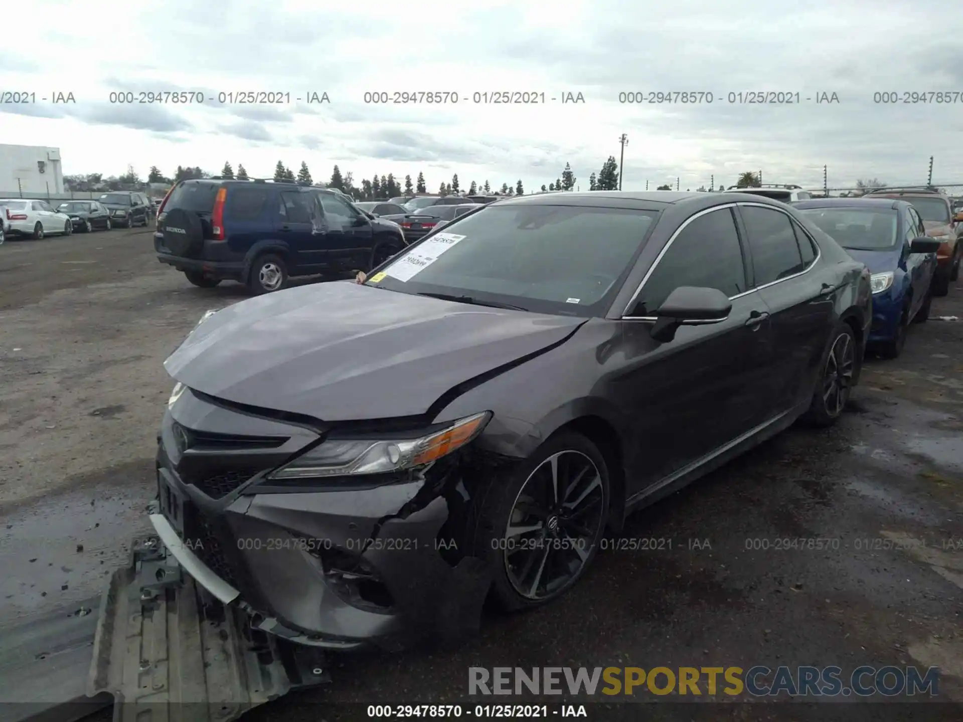 2 Photograph of a damaged car 4T1B61HKXKU167170 TOYOTA CAMRY 2019