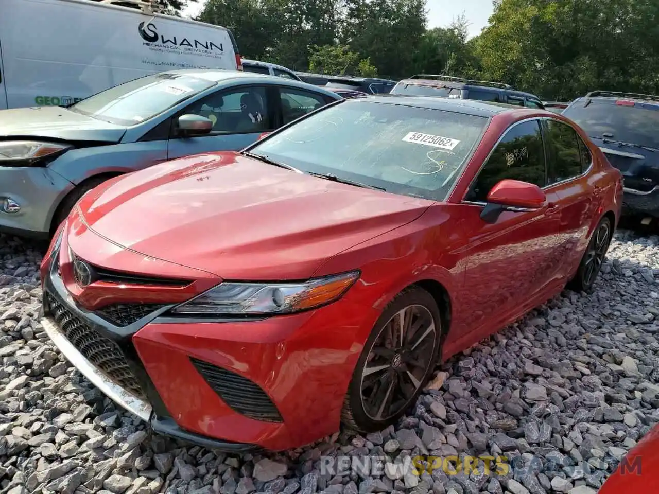 2 Photograph of a damaged car 4T1B61HKXKU172109 TOYOTA CAMRY 2019