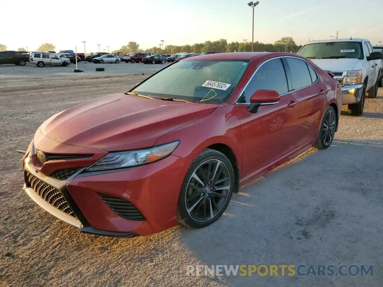 2 Photograph of a damaged car 4T1B61HKXKU177391 TOYOTA CAMRY 2019