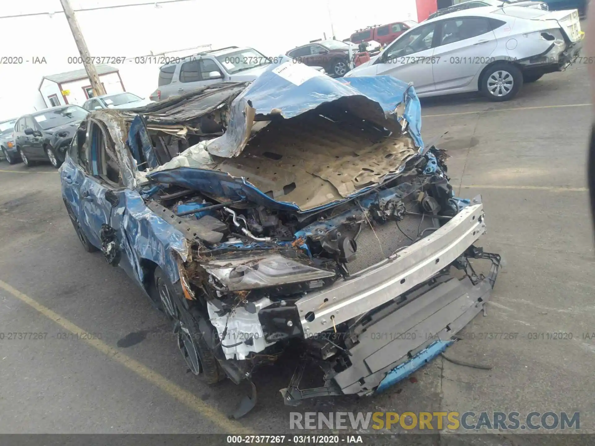 1 Photograph of a damaged car 4T1B61HKXKU180937 TOYOTA CAMRY 2019