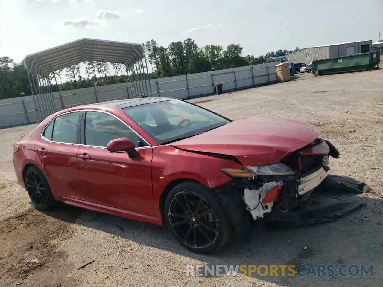 1 Photograph of a damaged car 4T1B61HKXKU202760 TOYOTA CAMRY 2019