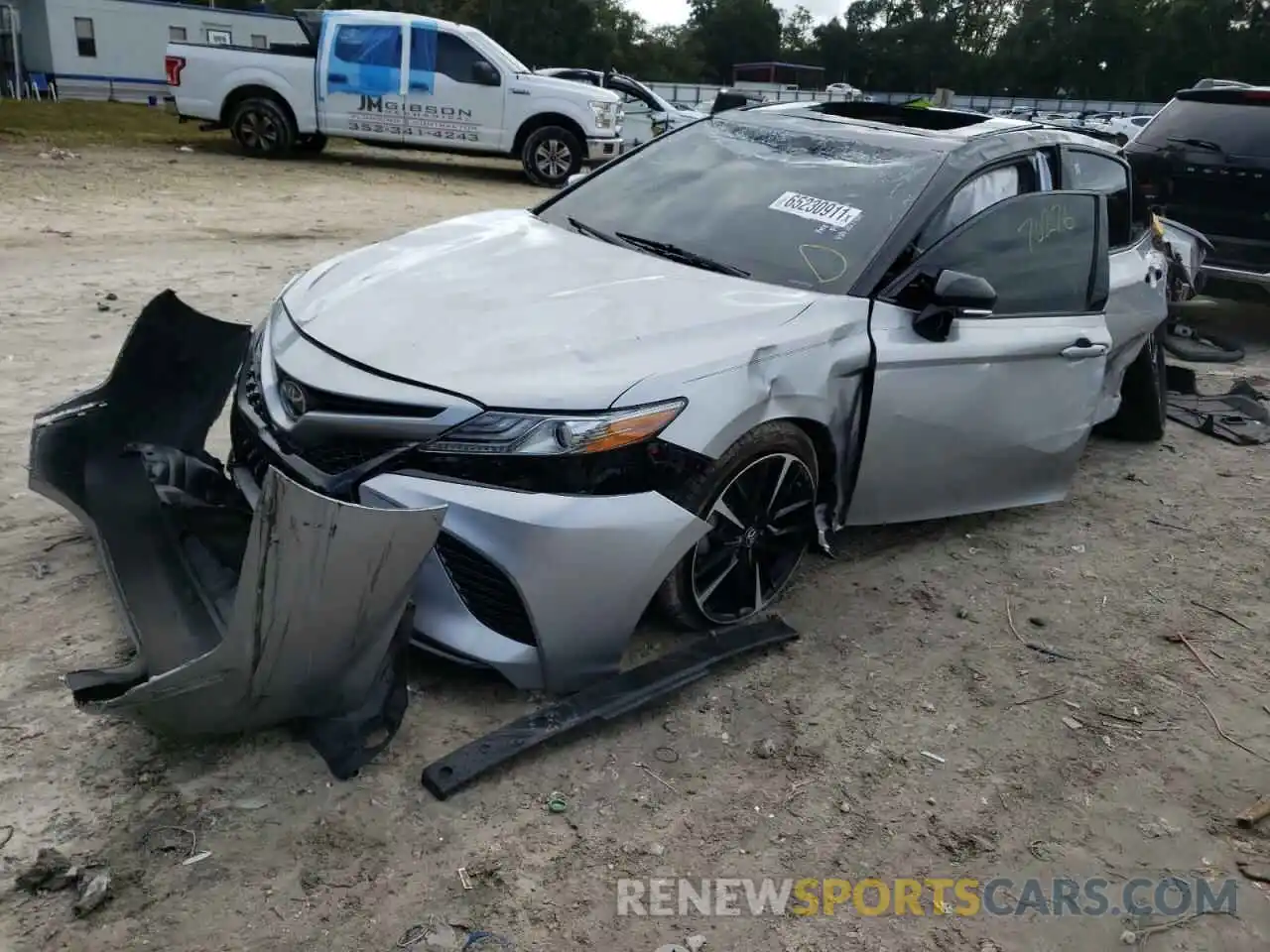 2 Photograph of a damaged car 4T1B61HKXKU207988 TOYOTA CAMRY 2019