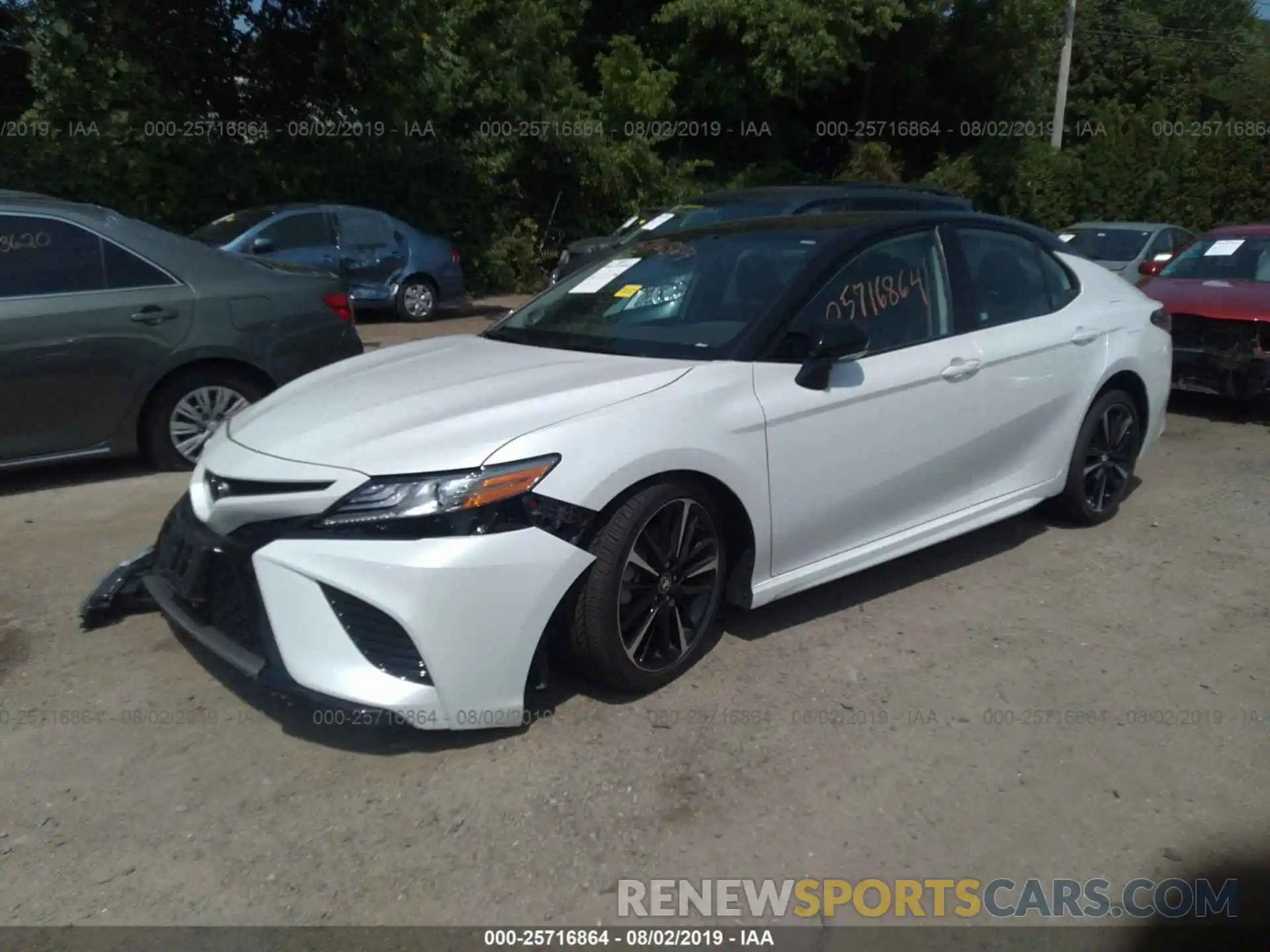 2 Photograph of a damaged car 4T1B61HKXKU209501 TOYOTA CAMRY 2019