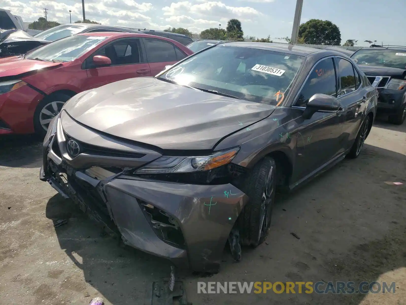 2 Photograph of a damaged car 4T1B61HKXKU216867 TOYOTA CAMRY 2019