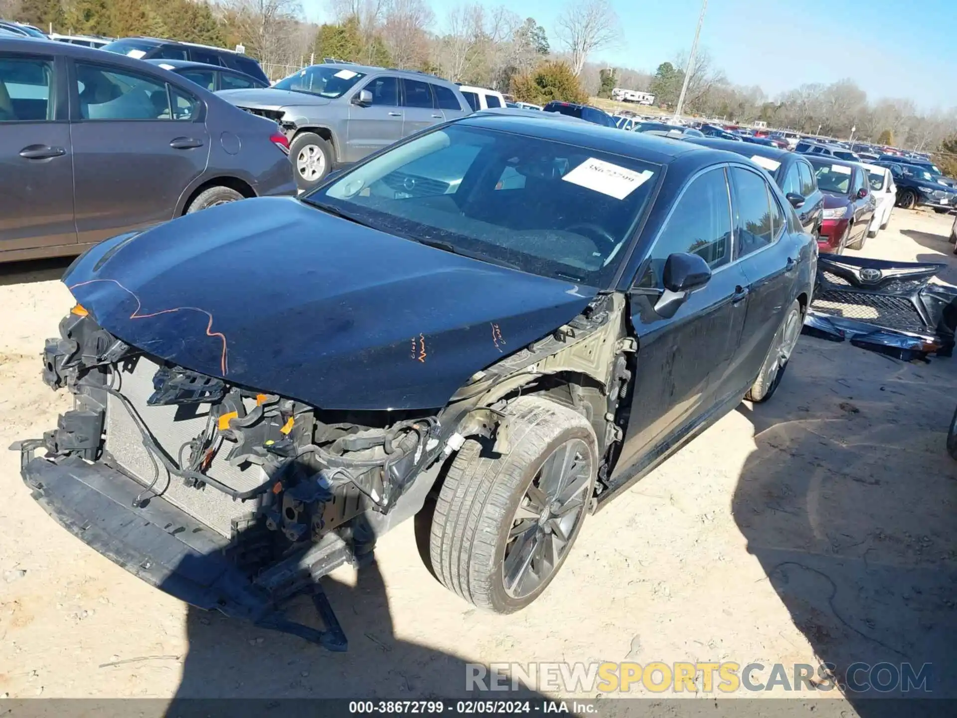 2 Photograph of a damaged car 4T1B61HKXKU218490 TOYOTA CAMRY 2019