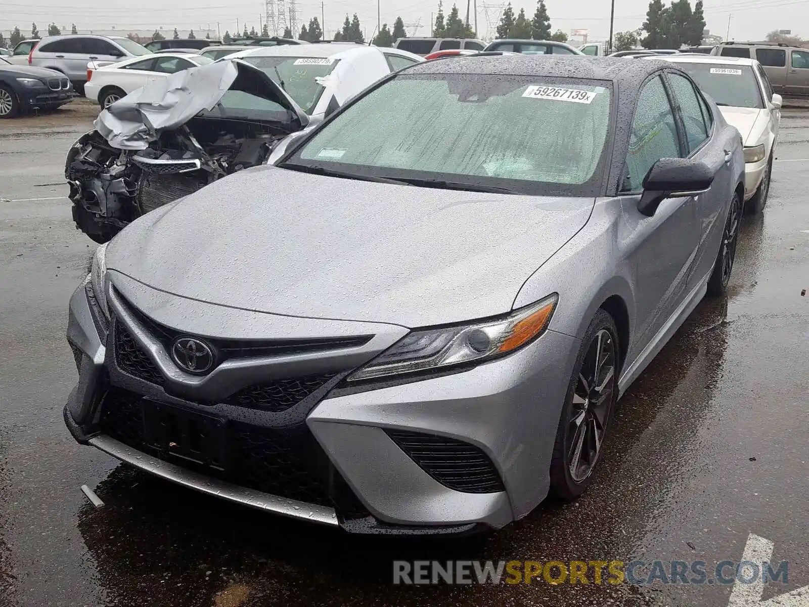 2 Photograph of a damaged car 4T1B61HKXKU236245 TOYOTA CAMRY 2019