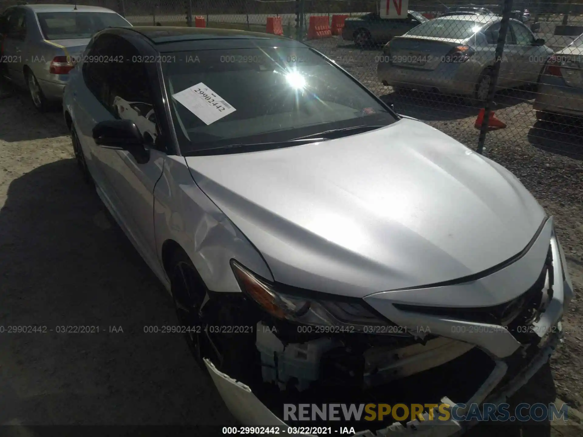 1 Photograph of a damaged car 4T1B61HKXKU263350 TOYOTA CAMRY 2019