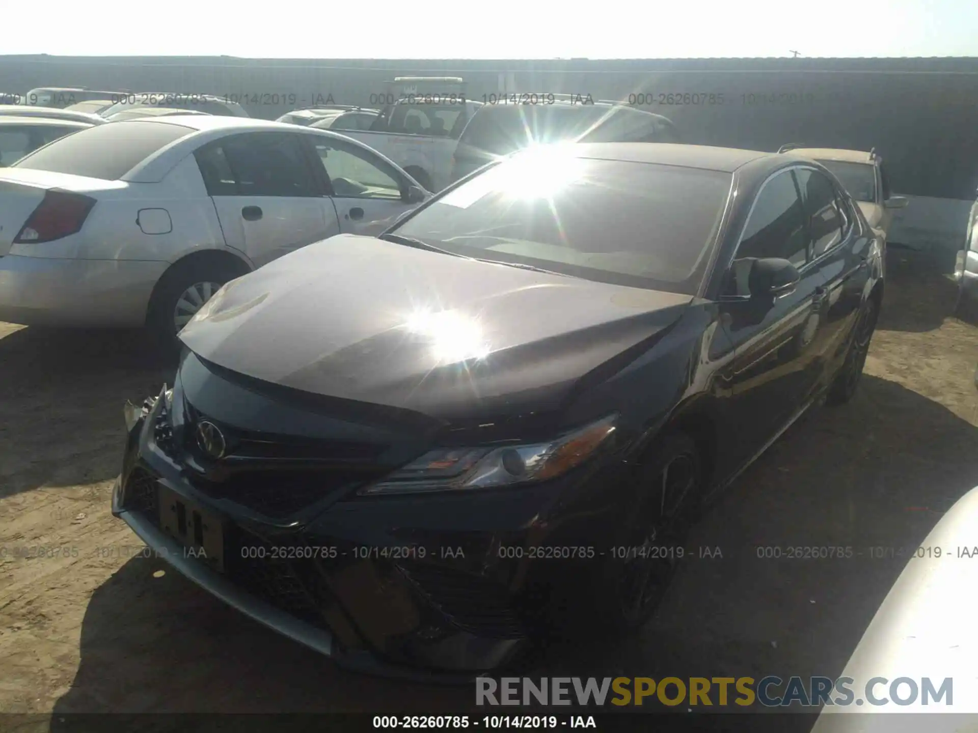 2 Photograph of a damaged car 4T1B61HKXKU713059 TOYOTA CAMRY 2019