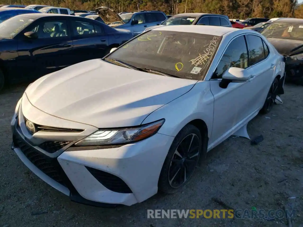 2 Photograph of a damaged car 4T1B61HKXKU734851 TOYOTA CAMRY 2019