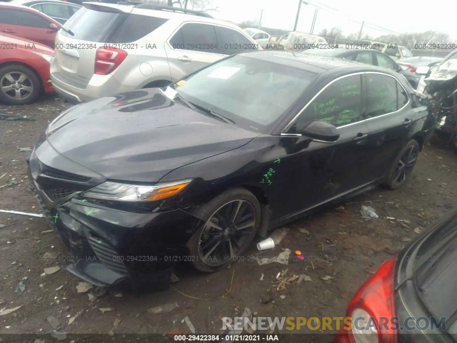 2 Photograph of a damaged car 4T1B61HKXKU773987 TOYOTA CAMRY 2019