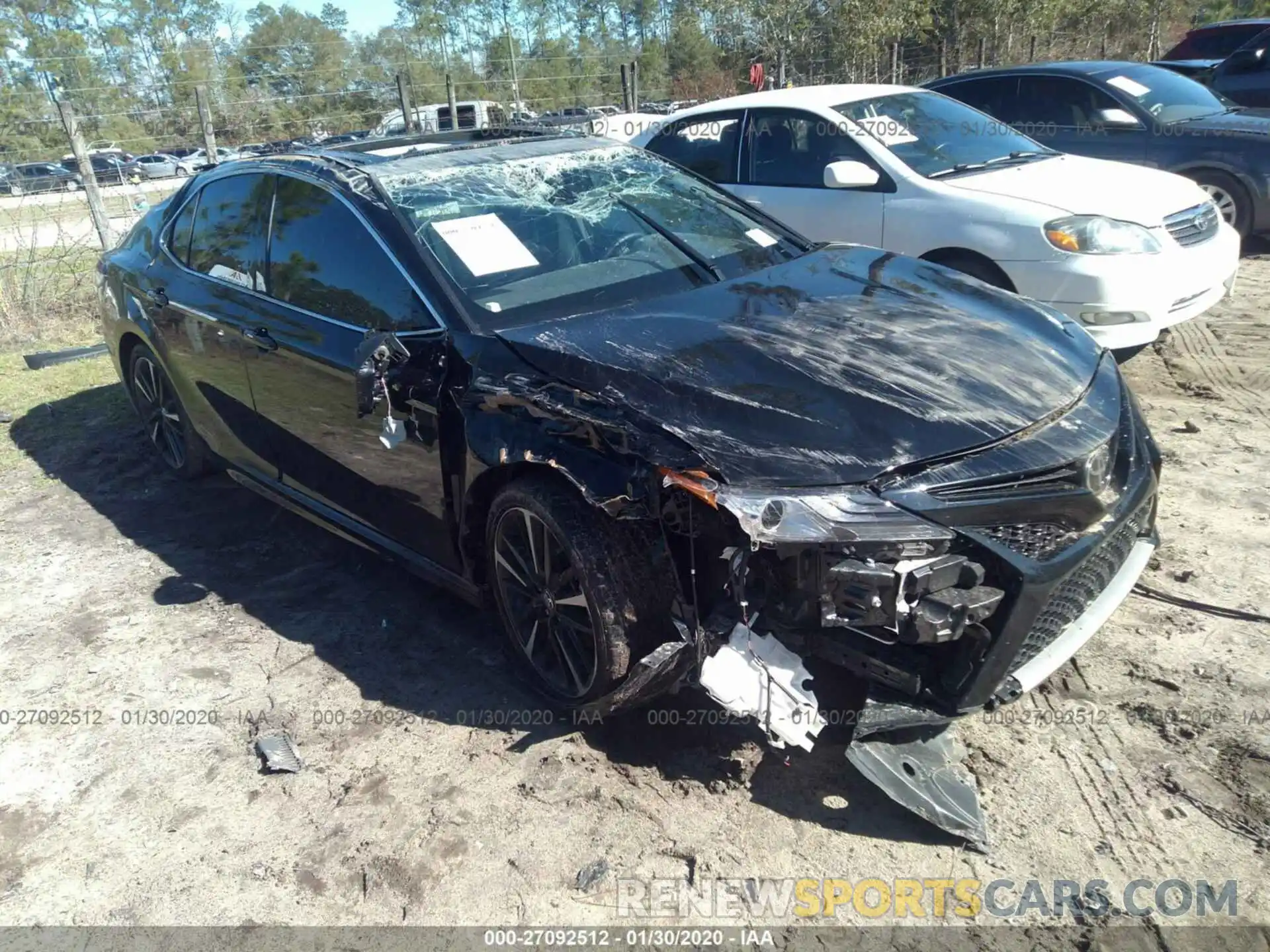 1 Photograph of a damaged car 4T1B61HKXKU787355 TOYOTA CAMRY 2019