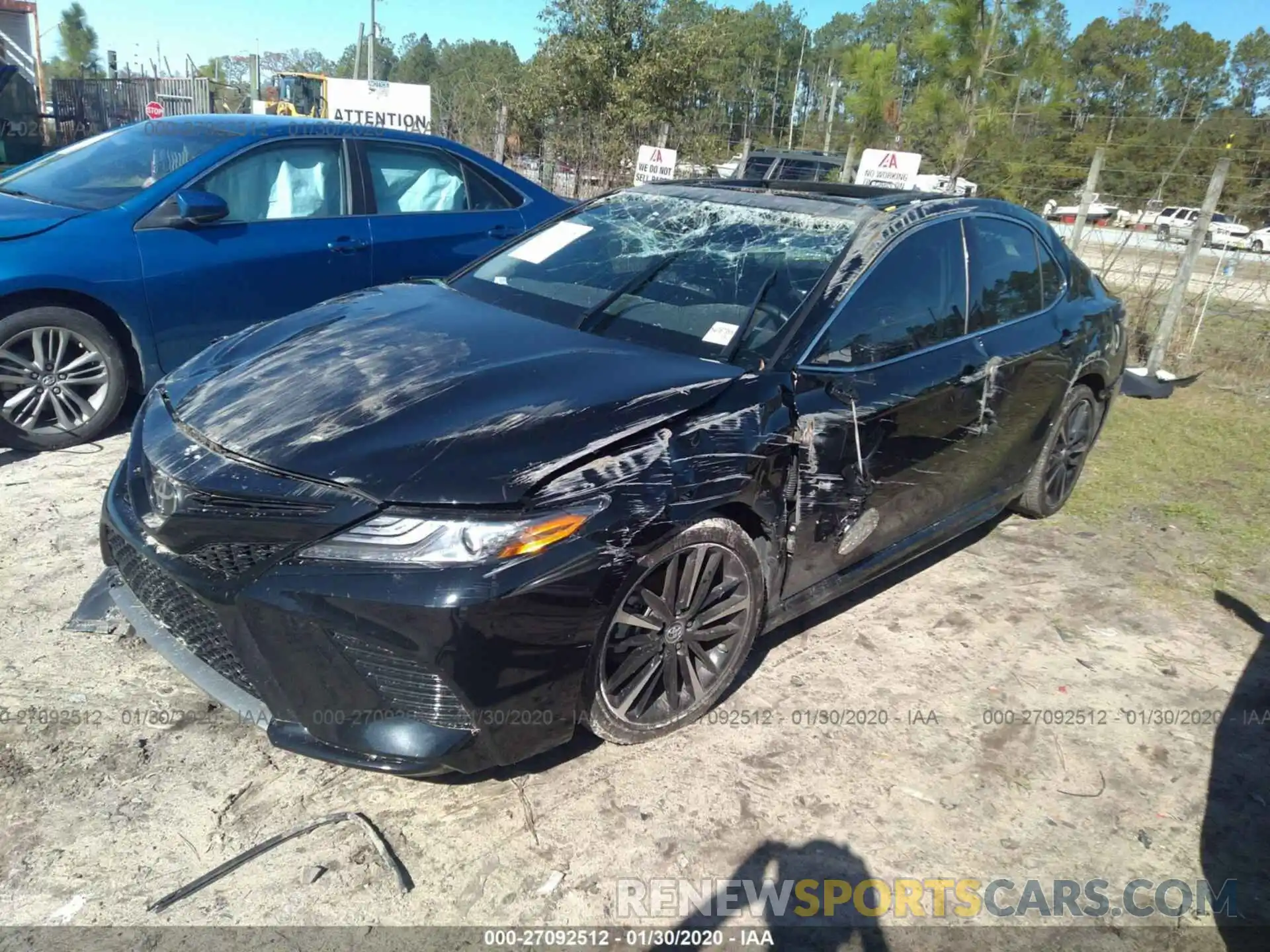 2 Photograph of a damaged car 4T1B61HKXKU787355 TOYOTA CAMRY 2019