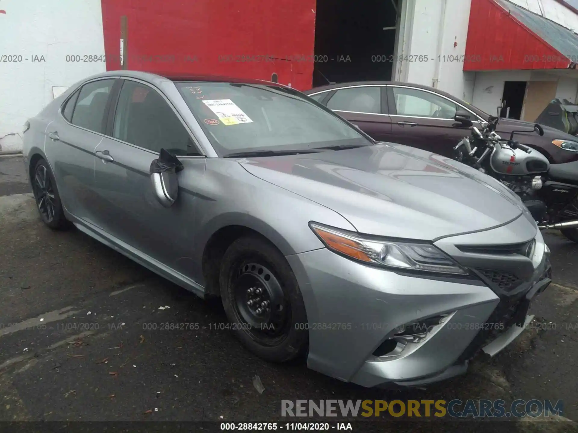 1 Photograph of a damaged car 4T1B61HKXKU831788 TOYOTA CAMRY 2019