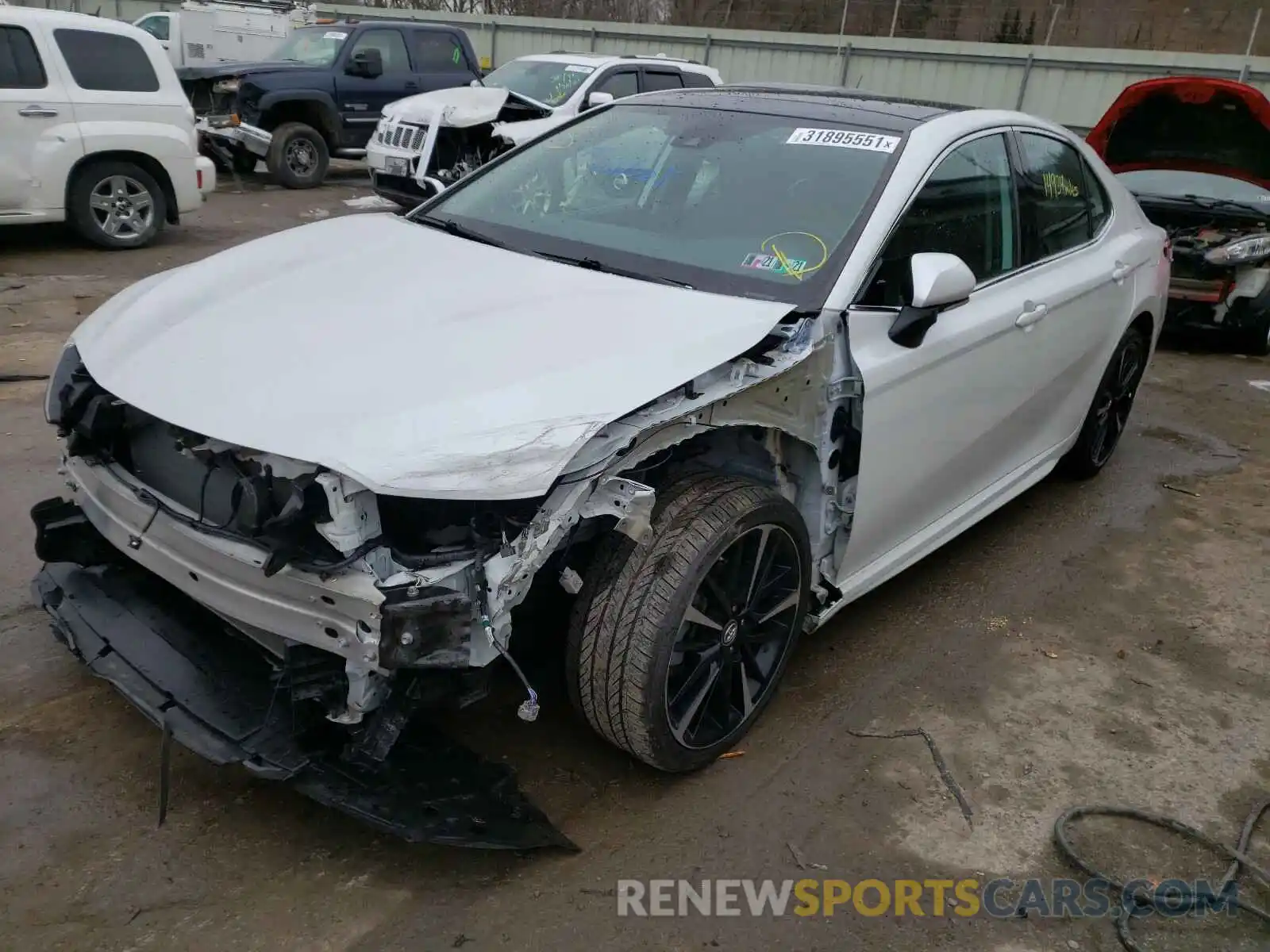 2 Photograph of a damaged car 4T1B61HKXKU839308 TOYOTA CAMRY 2019