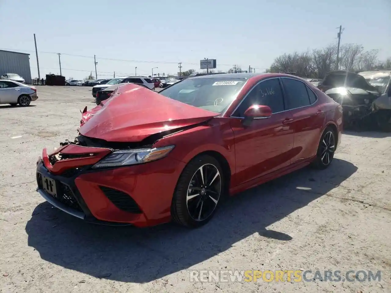 2 Photograph of a damaged car 4T1BZ1HK0KU022193 TOYOTA CAMRY 2019