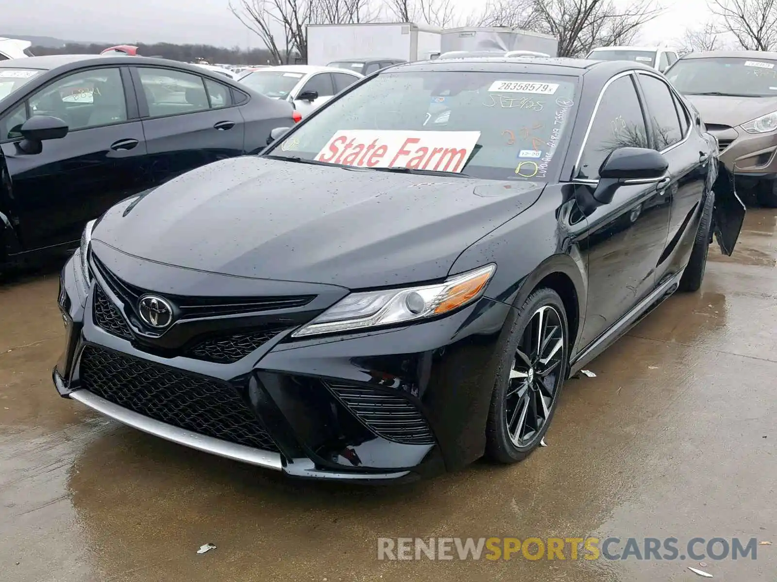 2 Photograph of a damaged car 4T1BZ1HK0KU023165 TOYOTA CAMRY 2019